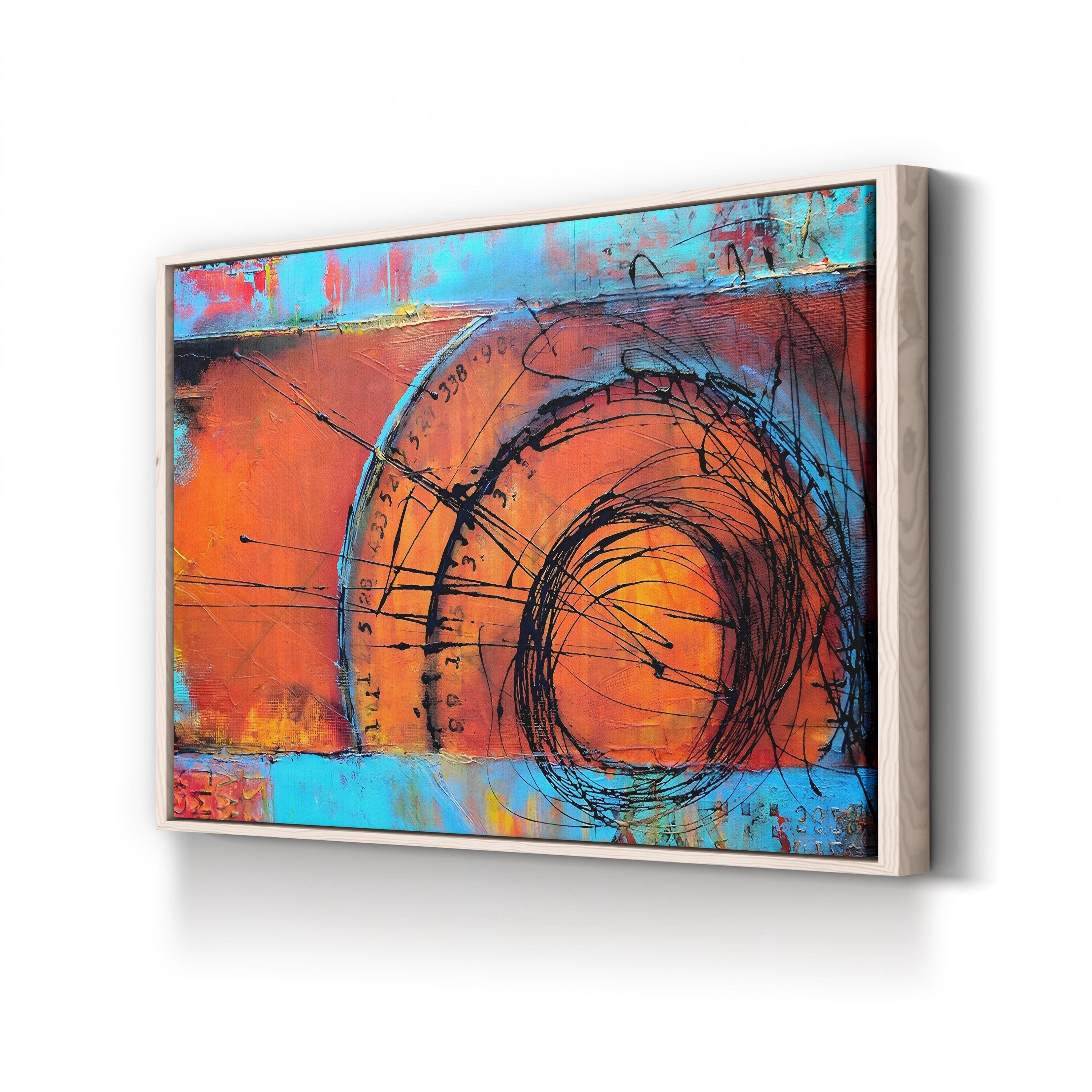 Time Traveler Wall Art by Erin Ashley – Futuristic Abstract Canvas Print