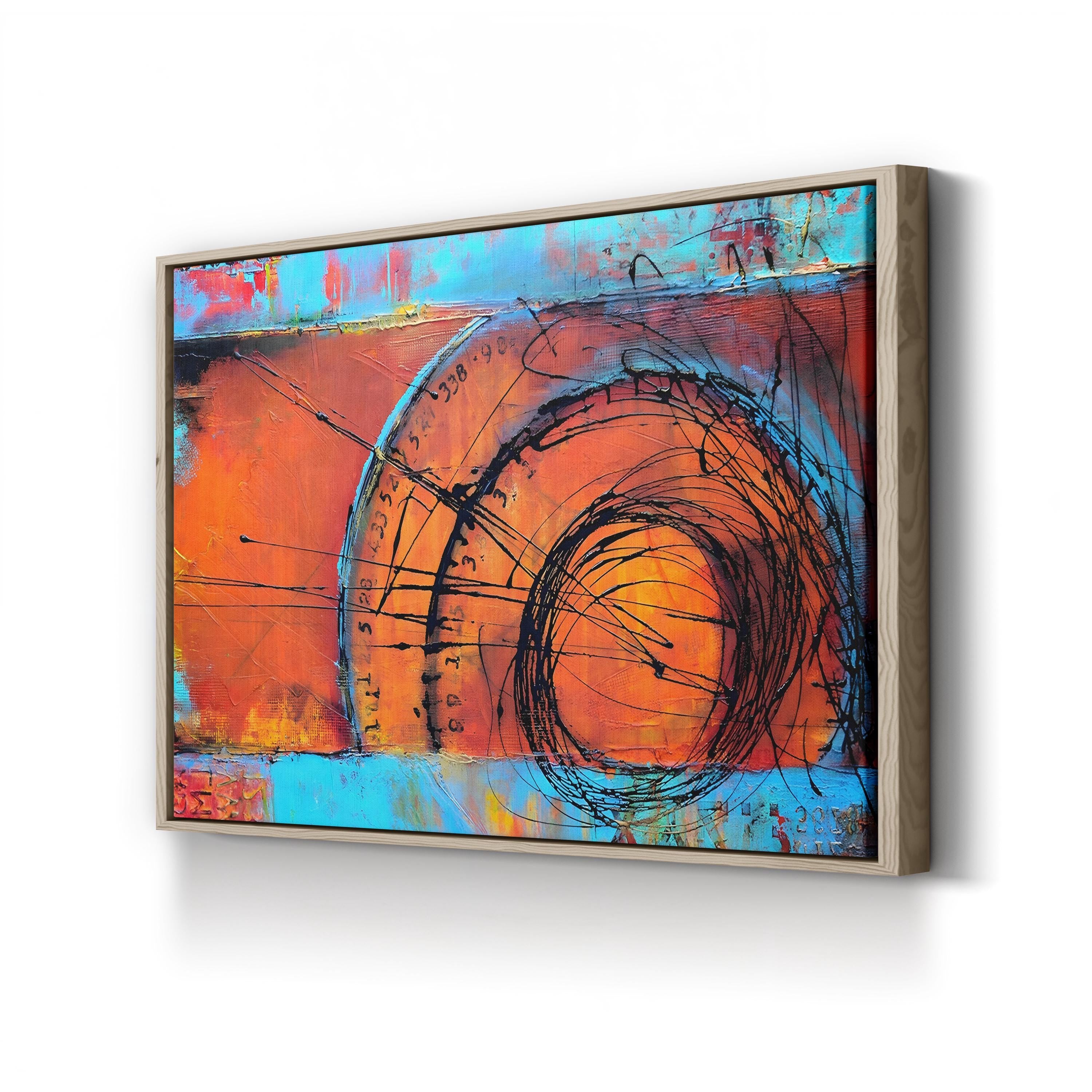 Time Traveler Wall Art by Erin Ashley – Futuristic Abstract Canvas Print