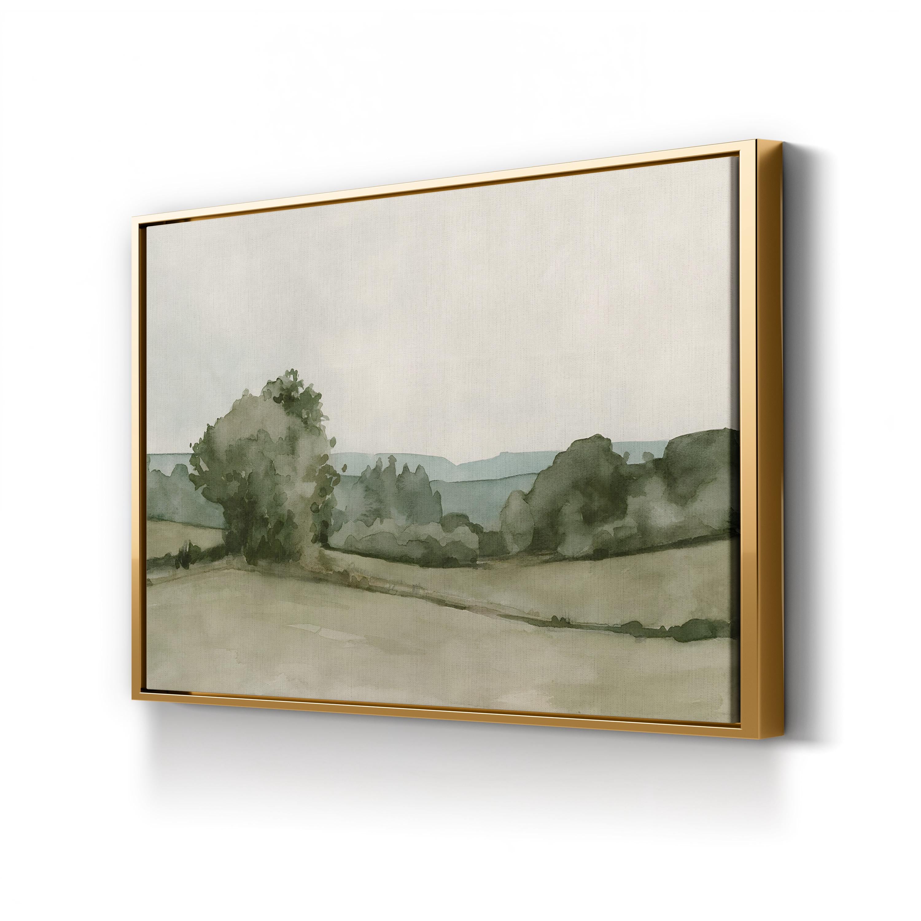 Vintage Views I Canvas Wall Art – Serene Pastoral Landscape by Emma Caroline