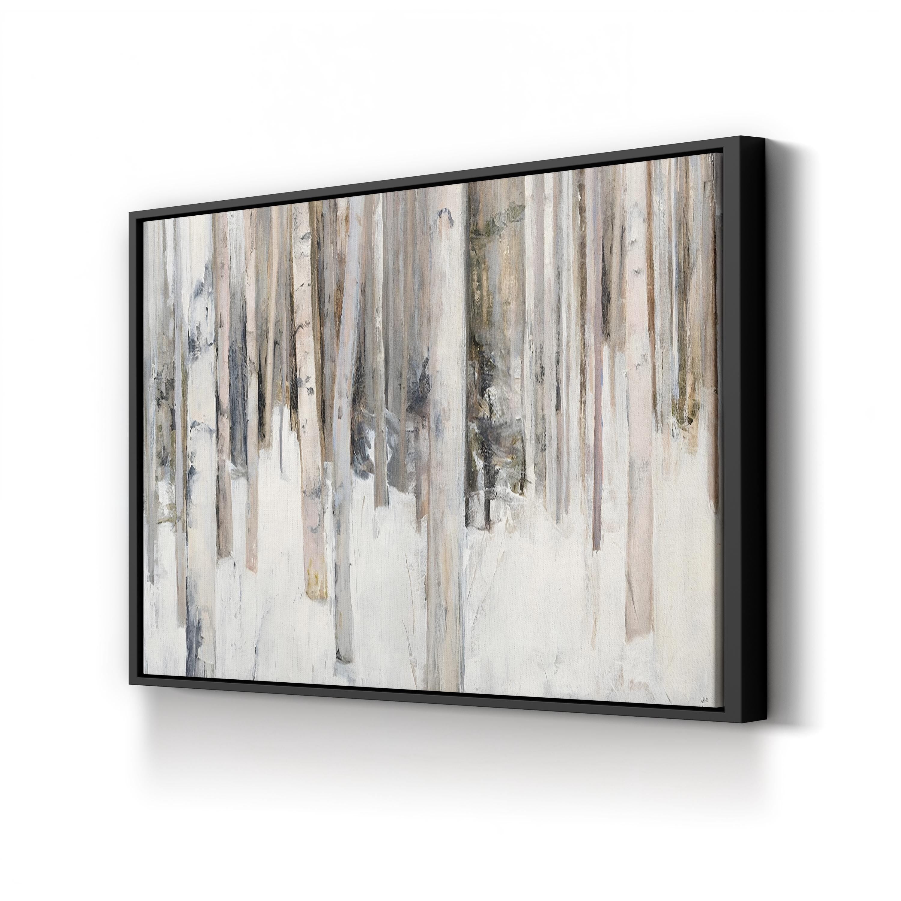 Winter Snowy Fields – Period Illustration Wall Art | Golden Glow Canvas Print