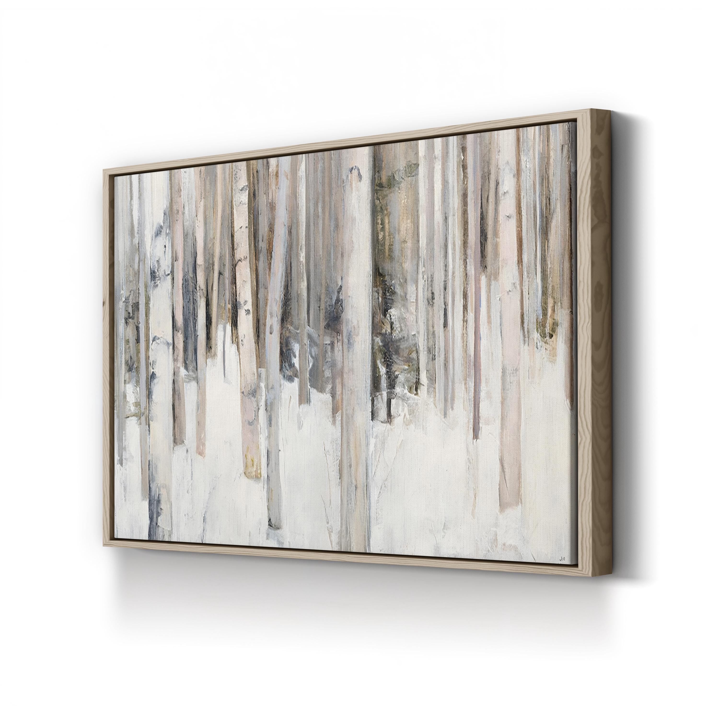 Winter Snowy Fields – Period Illustration Wall Art | Golden Glow Canvas Print