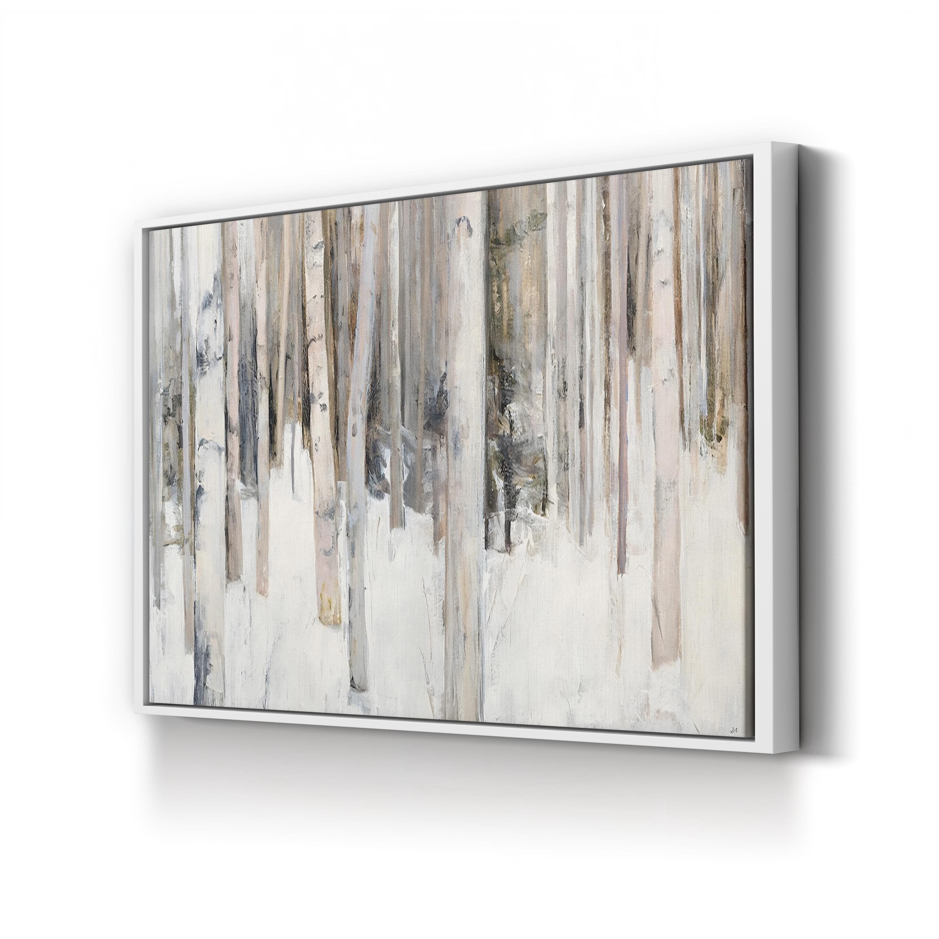 Winter Snowy Fields – Period Illustration Wall Art | Golden Glow Canvas Print