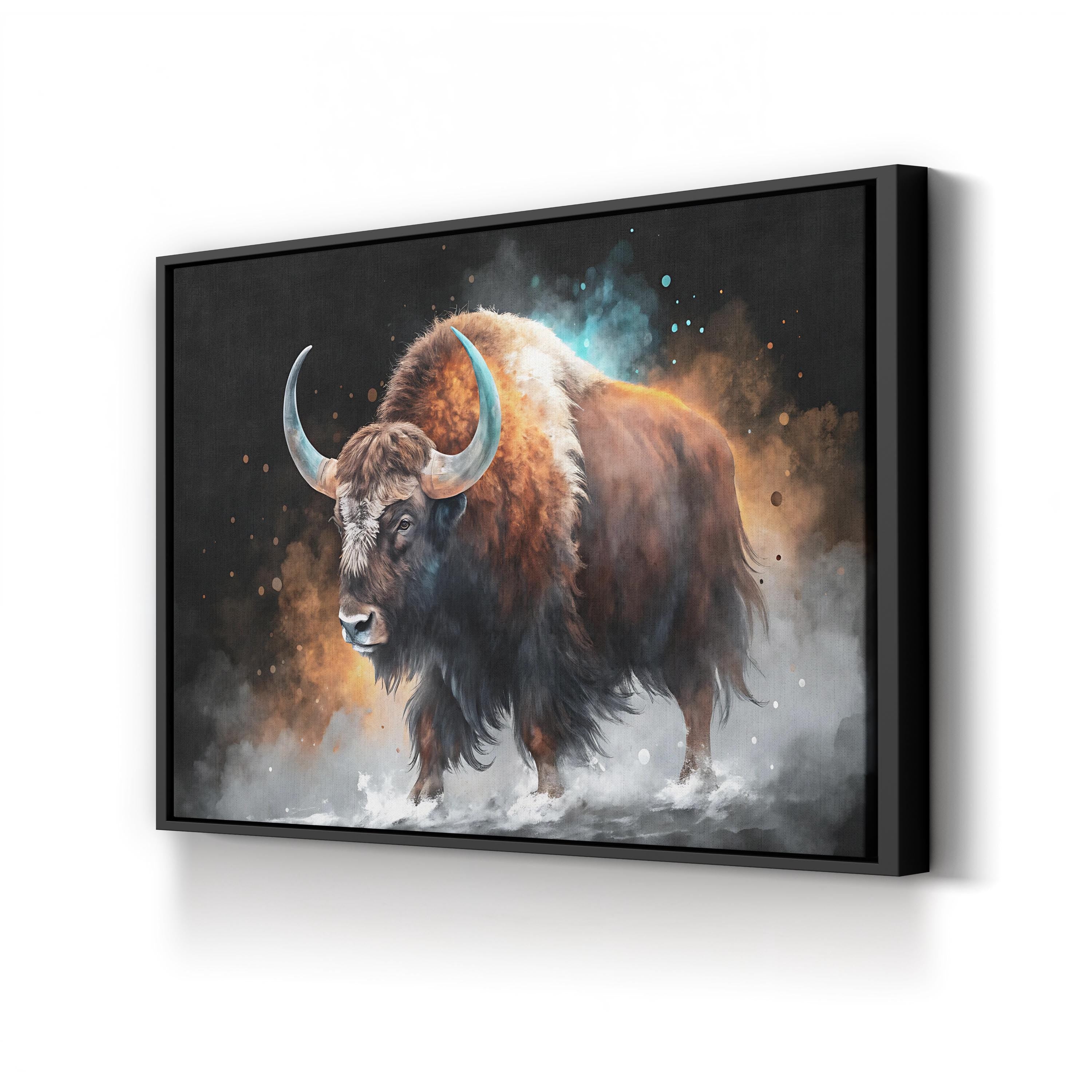 Yak Watercolor Canvas – Nature Inspired Wildlife Wall Art