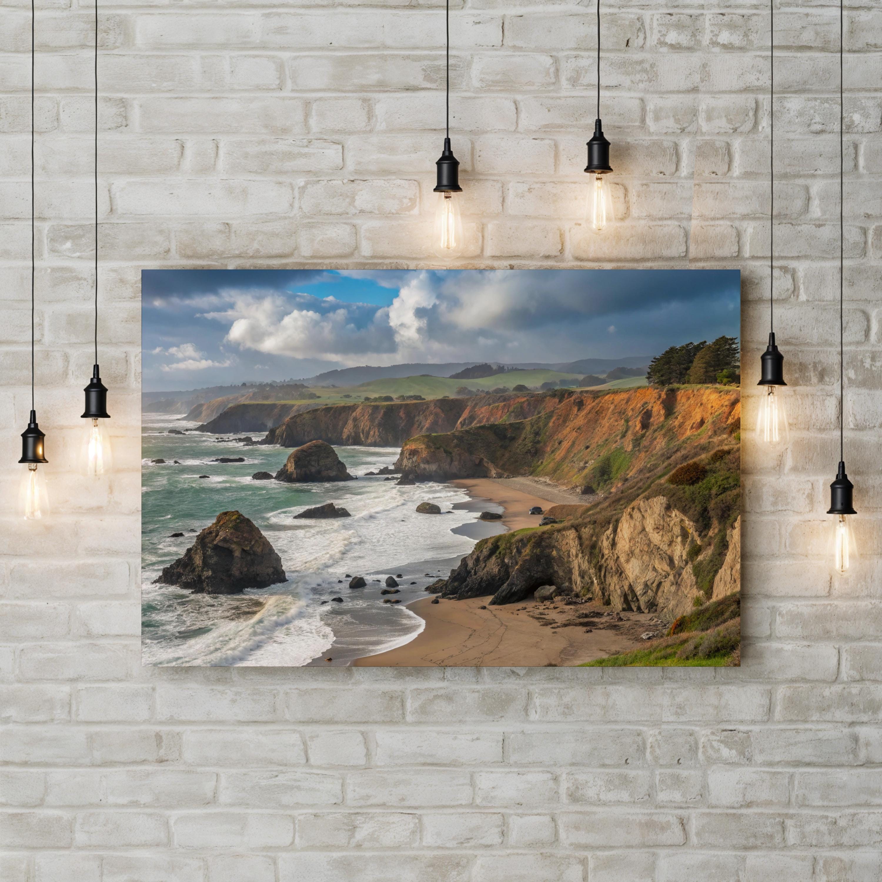 Coastal Cliff Beach landscape Art Photography