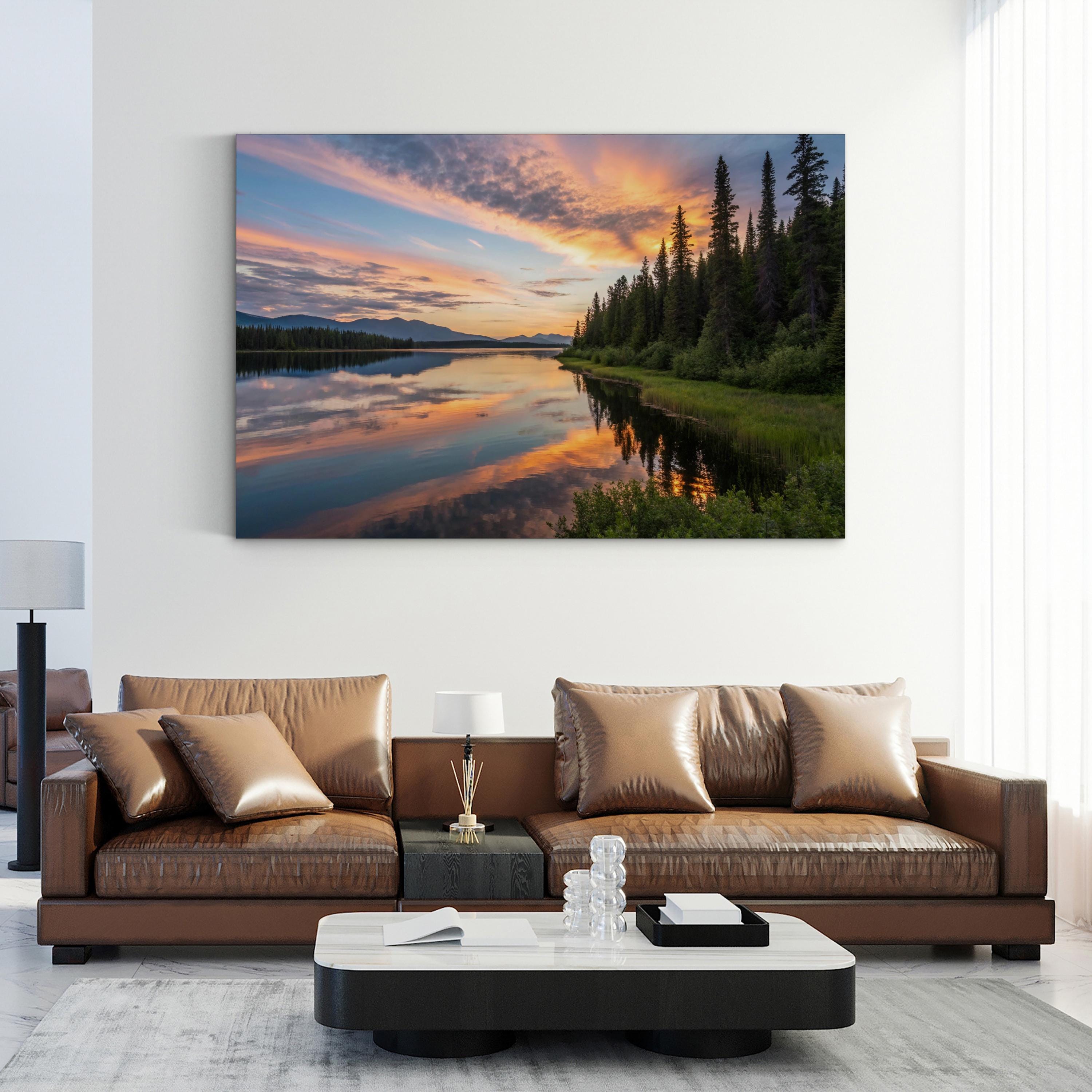Alaskan Evening Canvas Print – Coastal Landscape Wall Art