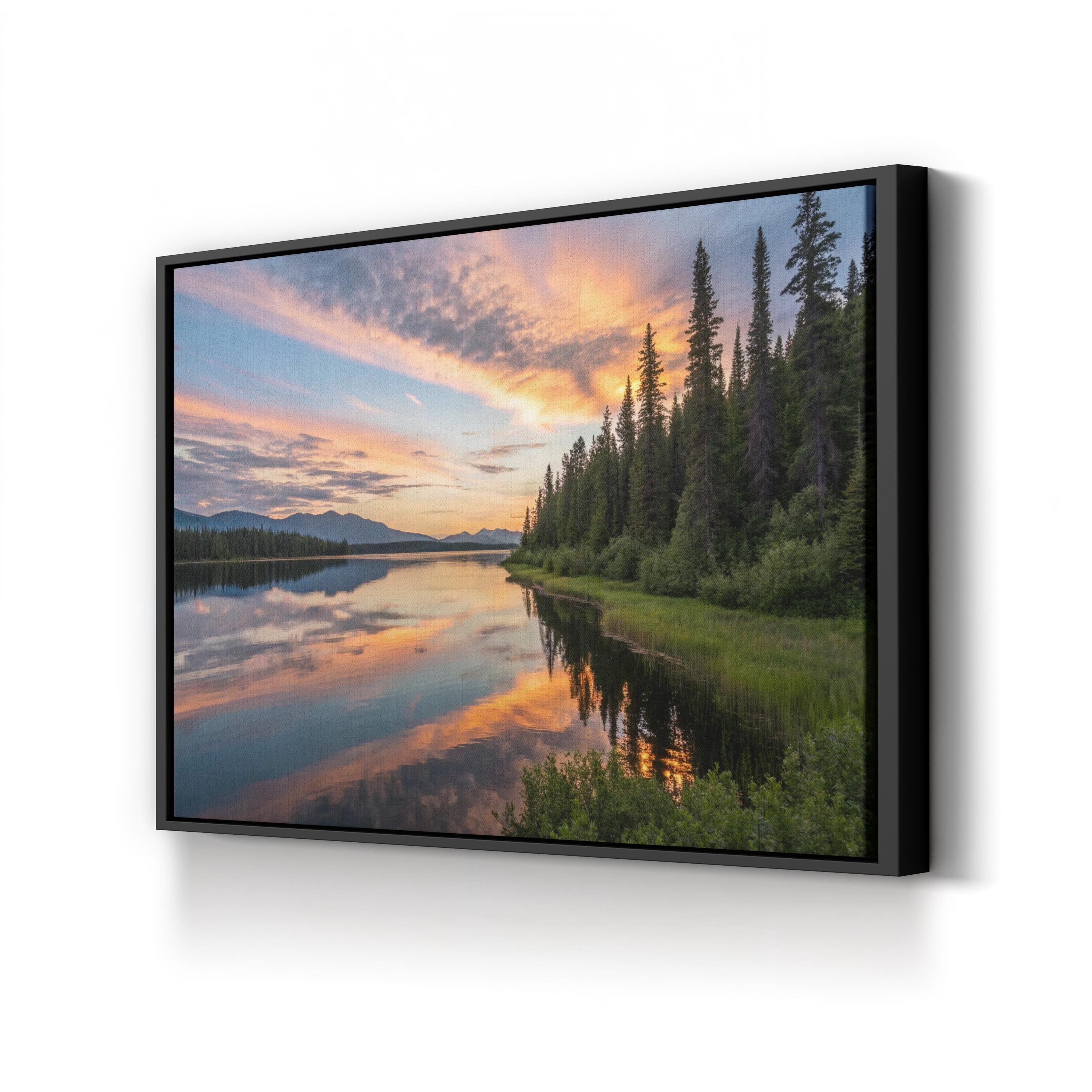 Alaskan Evening Canvas Print – Coastal Landscape Wall Art