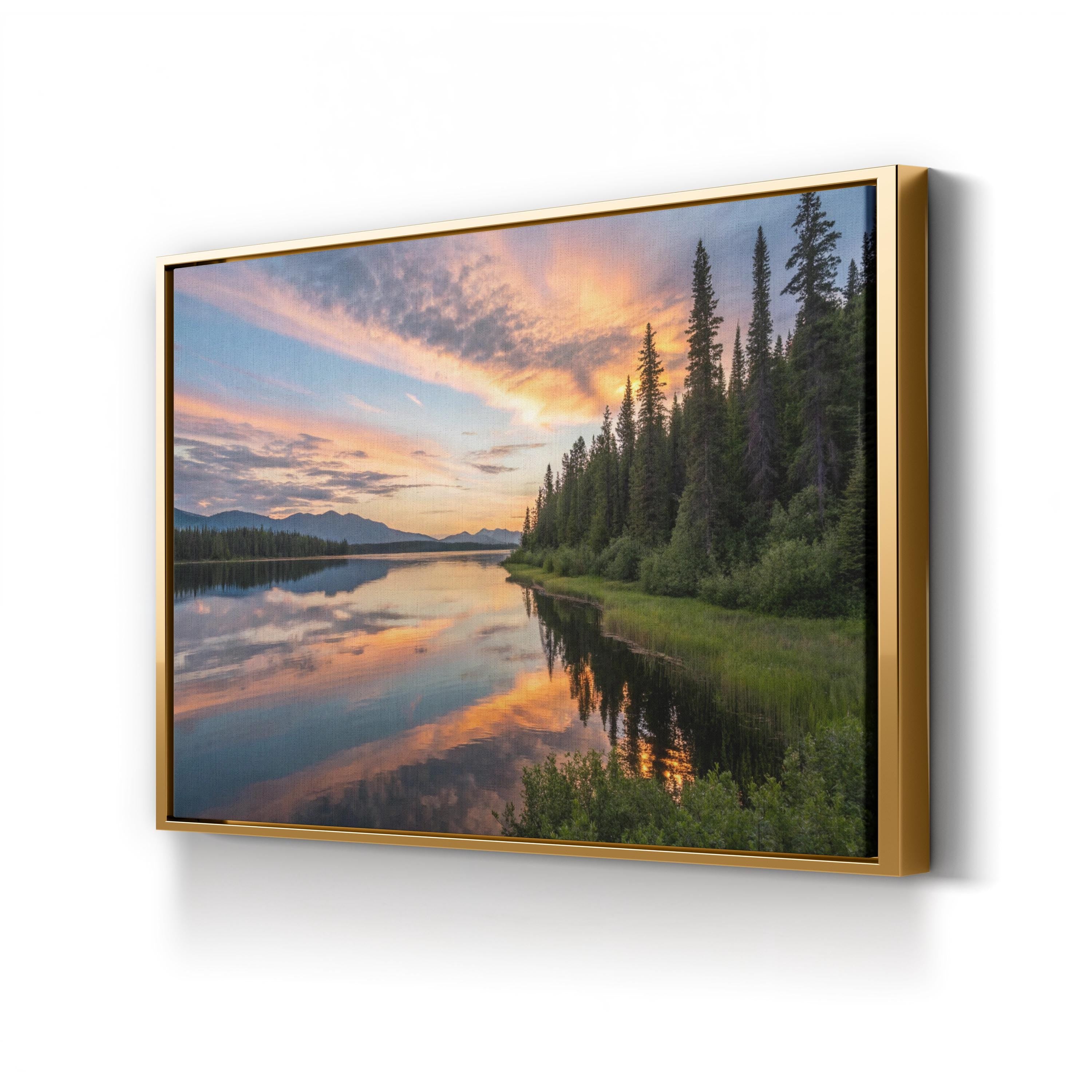 Alaskan Evening Canvas Print – Coastal Landscape Wall Art