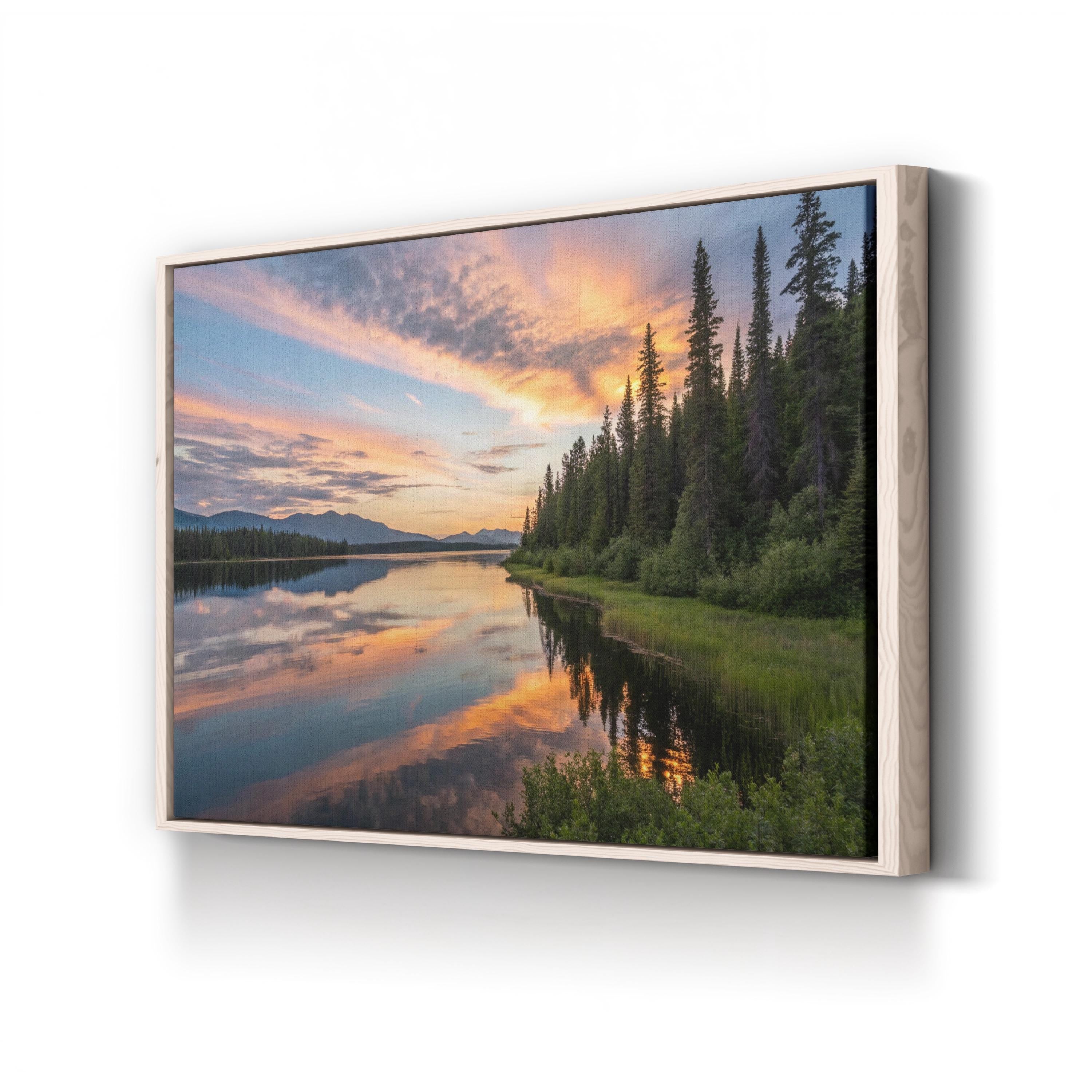 Alaskan Evening Canvas Print – Coastal Landscape Wall Art