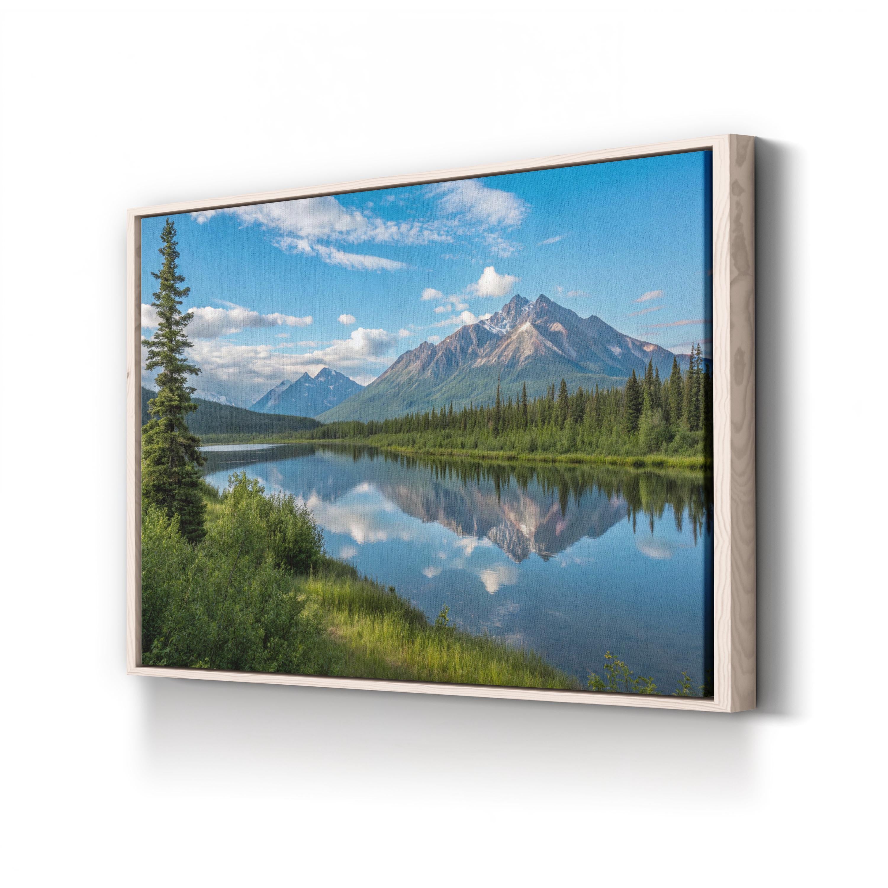 Alaskan Mountain Lake Reflection: Denali National Park, Alaska Landscape Photography
