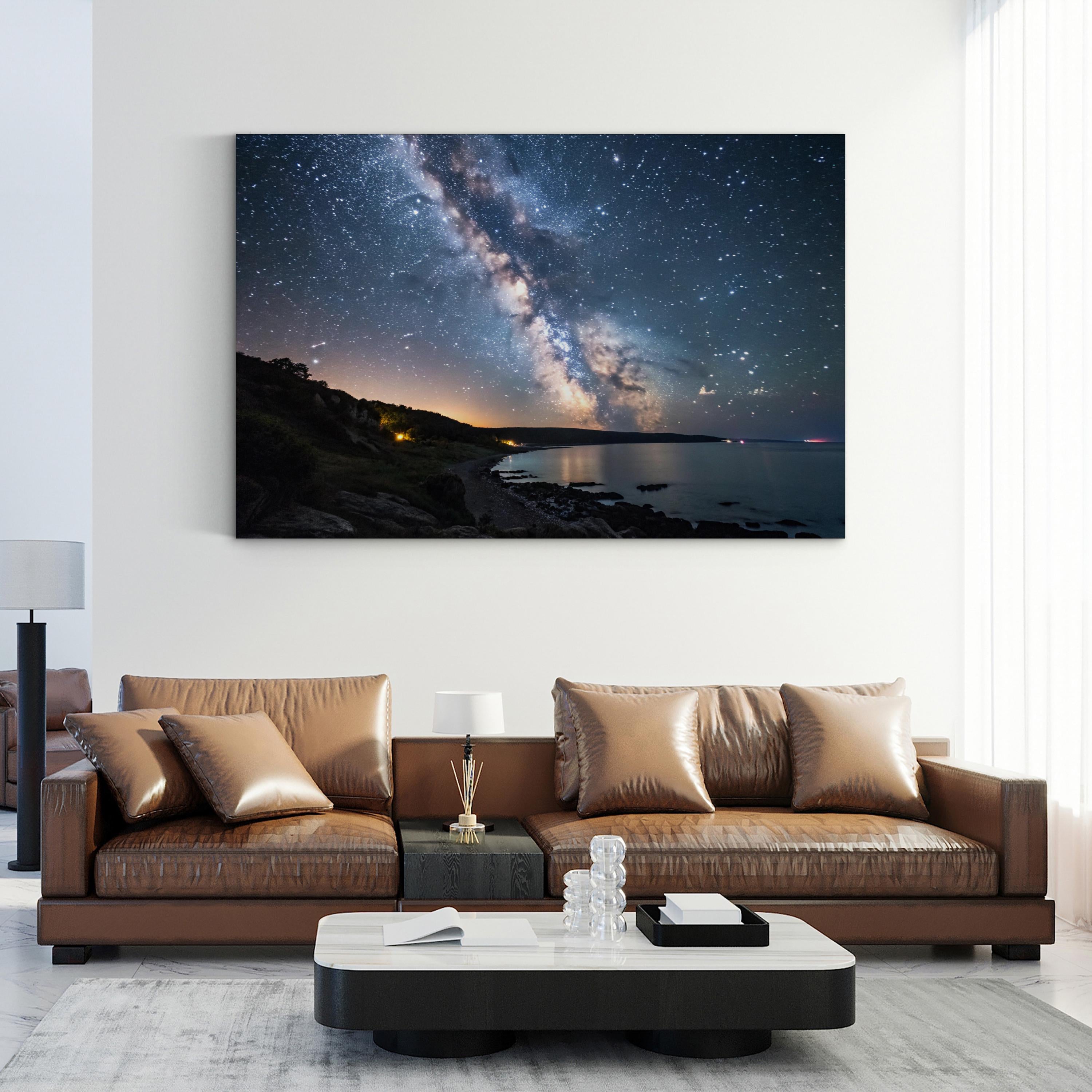Arched Milky Way Galaxy – Vintage Photography Wall Art | Night Sky Canvas Print