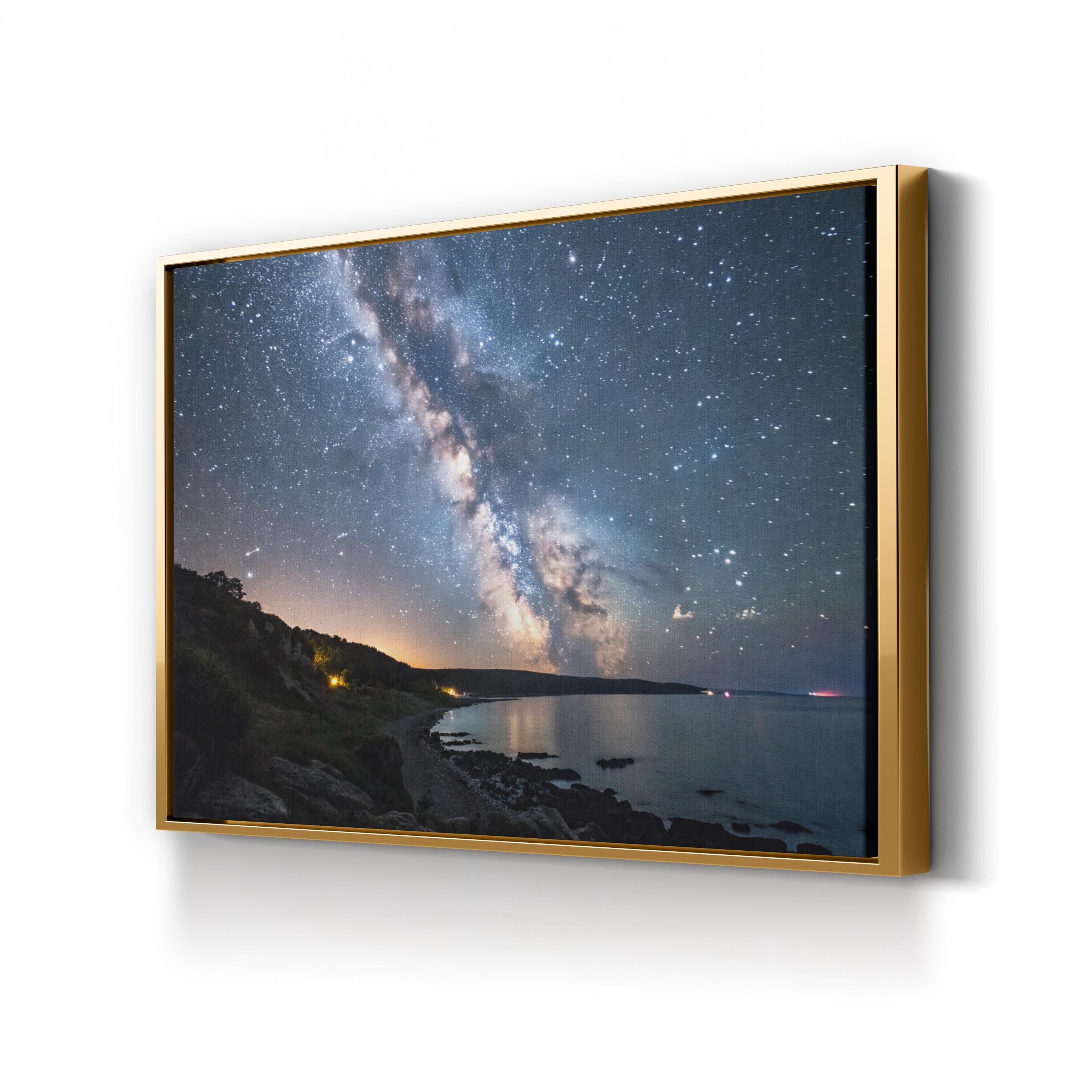 Arched Milky Way Galaxy – Vintage Photography Wall Art | Night Sky Canvas Print