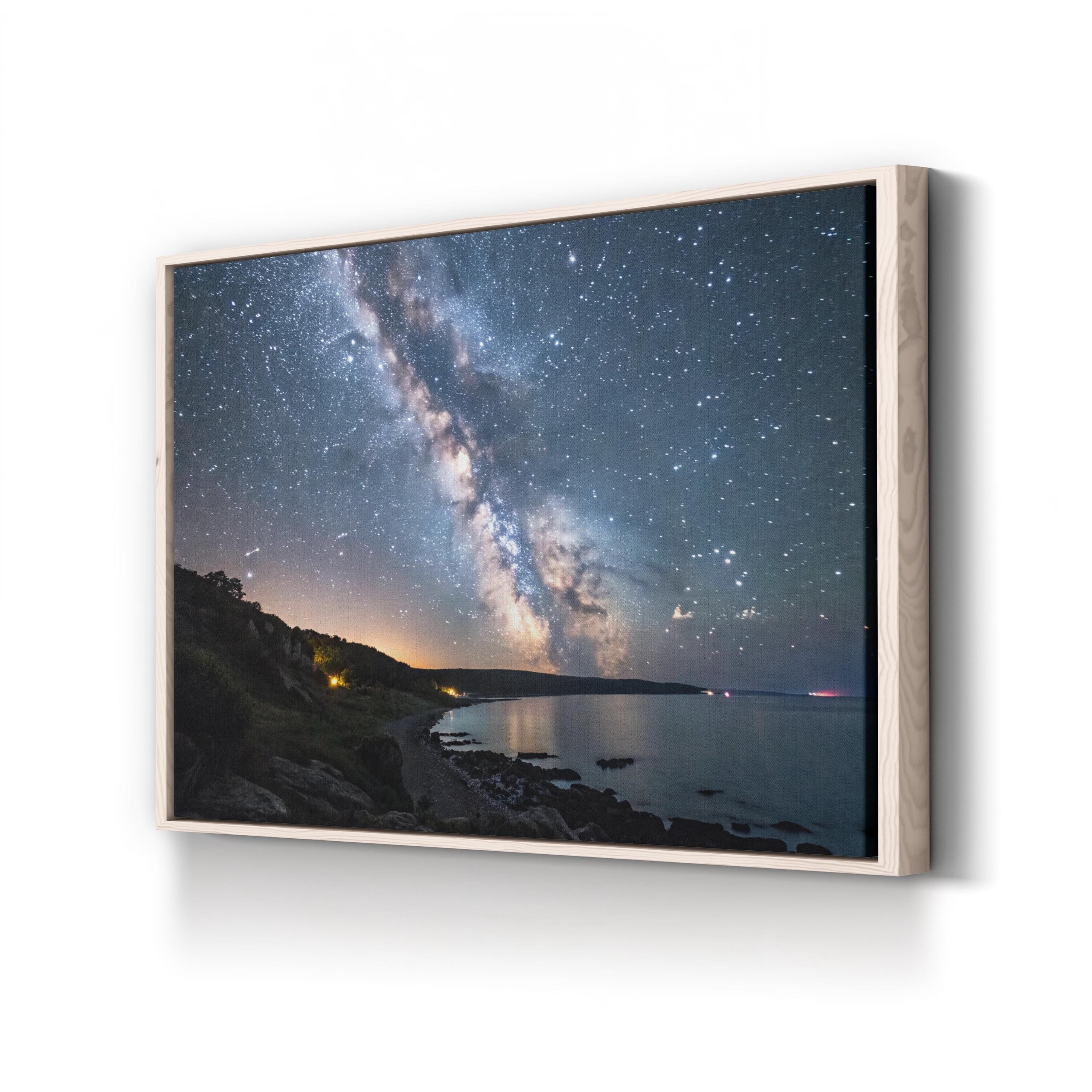 Arched Milky Way Galaxy – Vintage Photography Wall Art | Night Sky Canvas Print