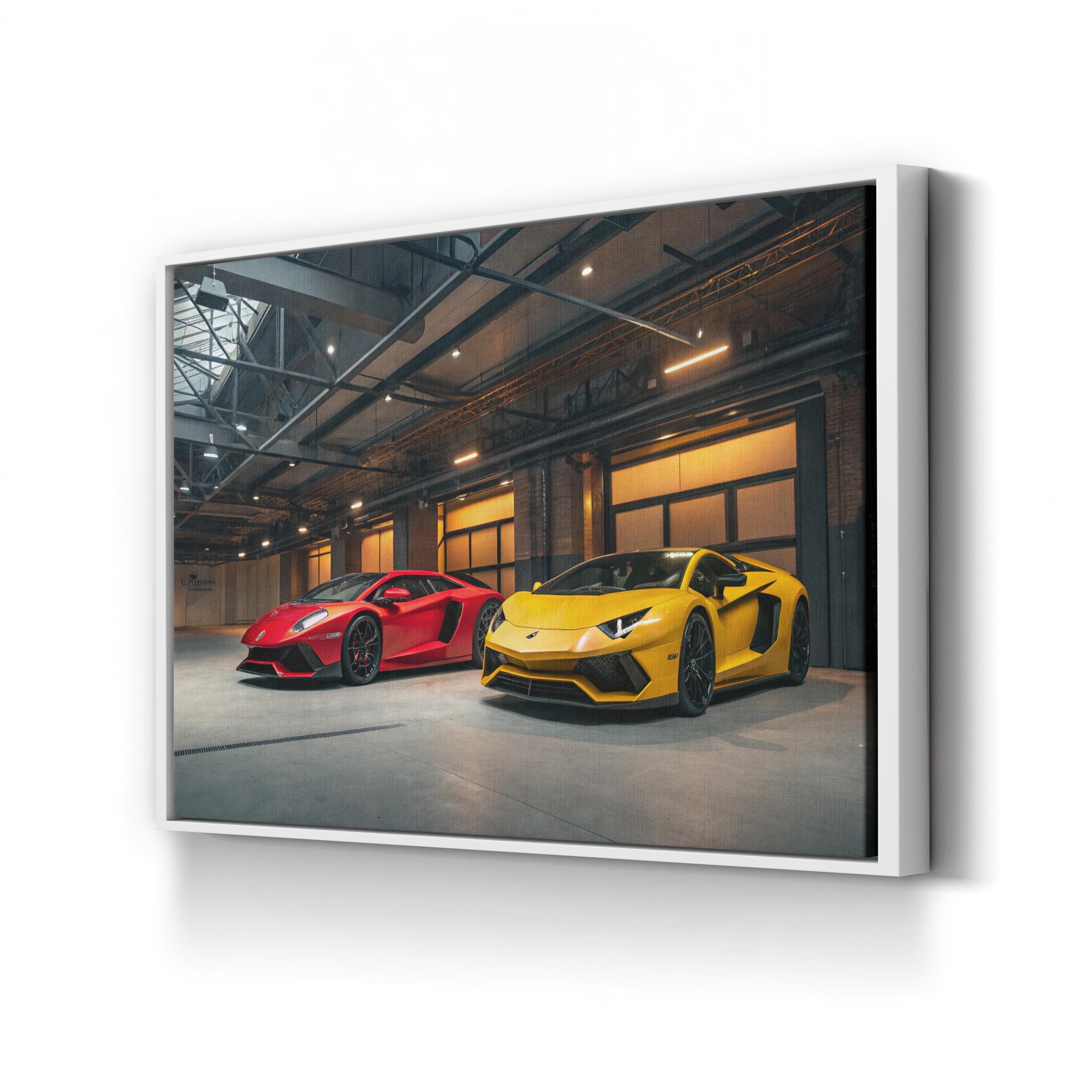 Luxury Sports Car Lineup – Vintage Photography Wall Art | Automotive Canvas Print