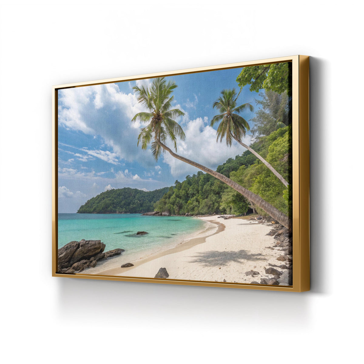 Banana Beach, Phuket, Thailand canvas print in Oak frame
