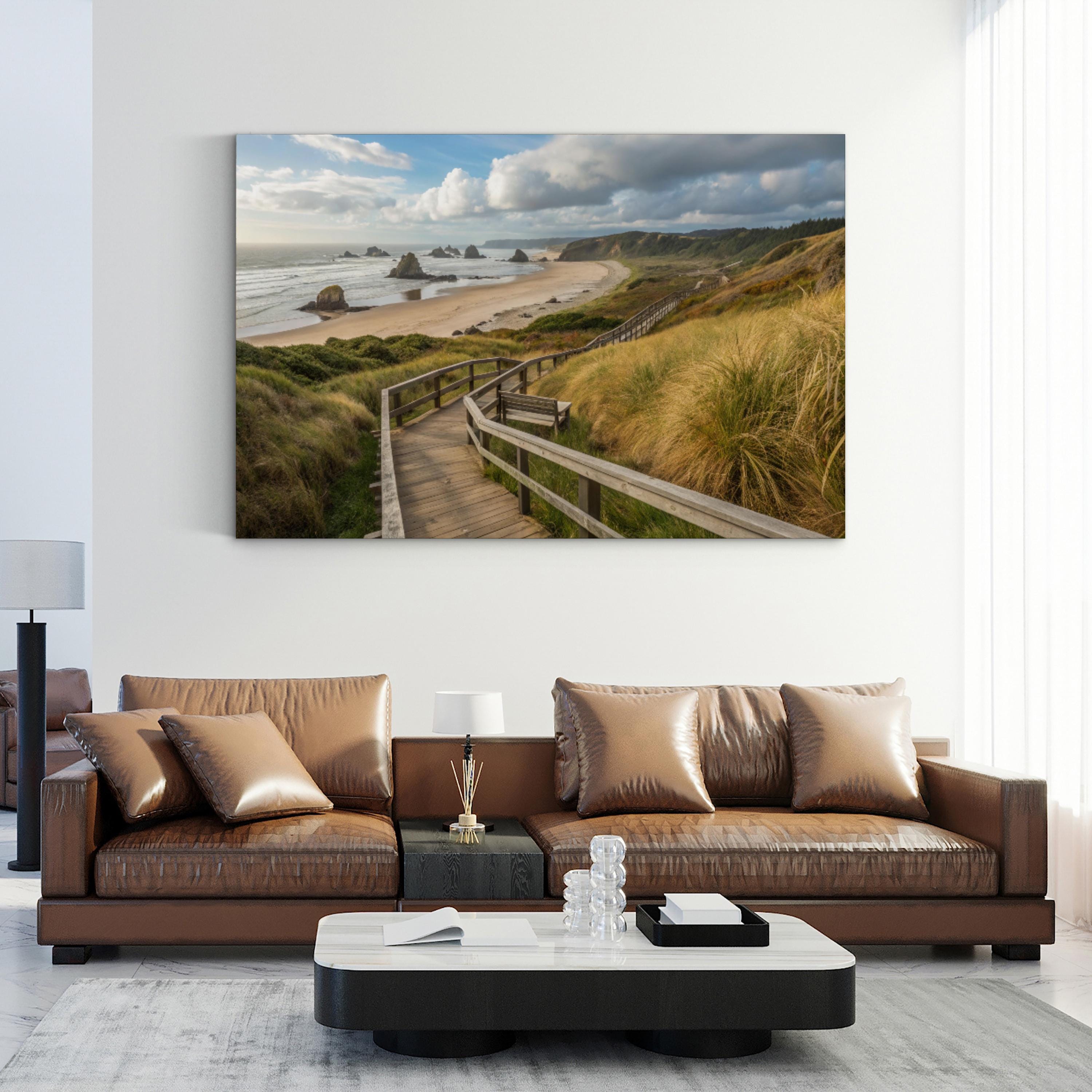 Bandon Beach Canvas Print — Coastal Landscape Photography Wall Art