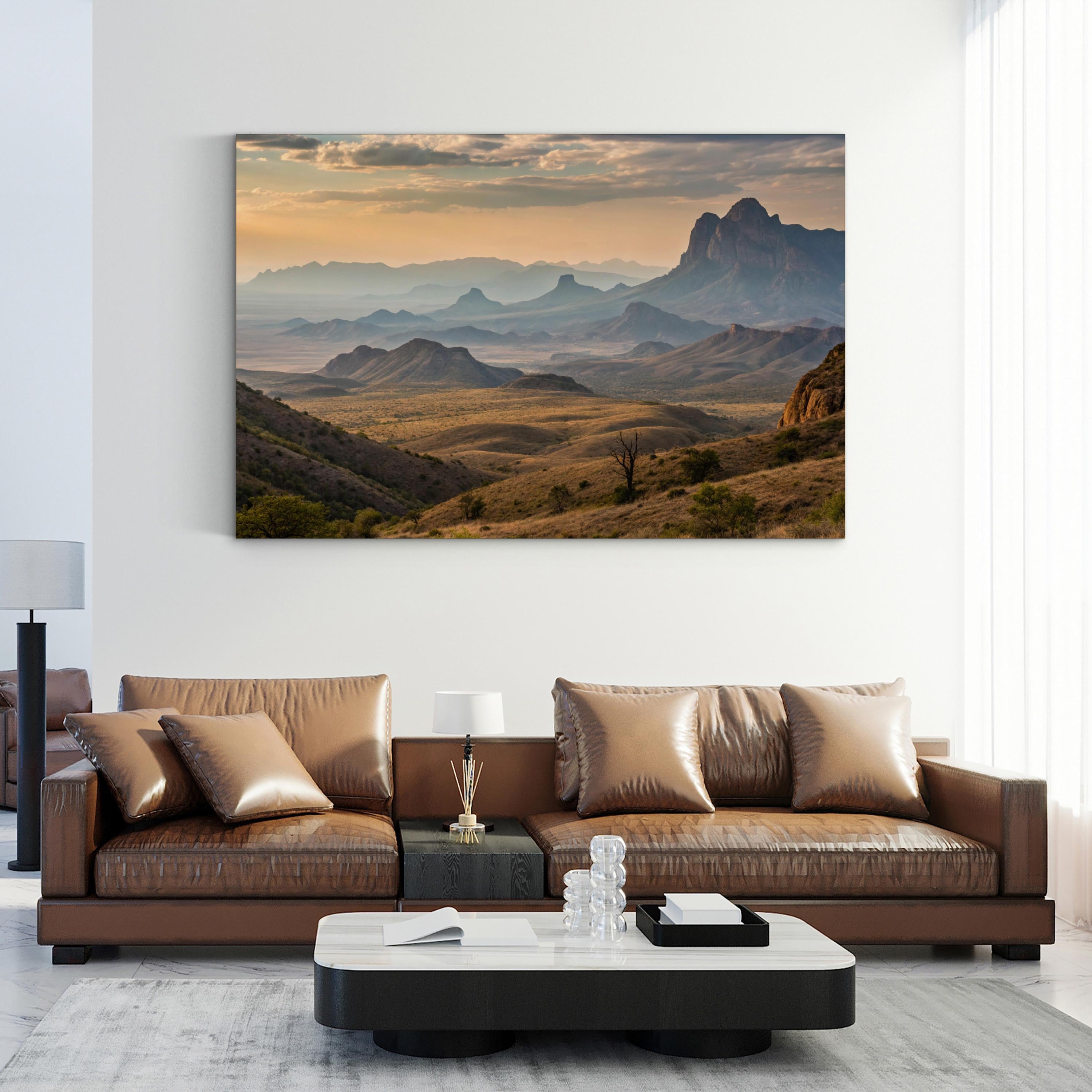 Big Bend Chisos Mountains – Vintage Photography Wall Art | National Park Canvas Print