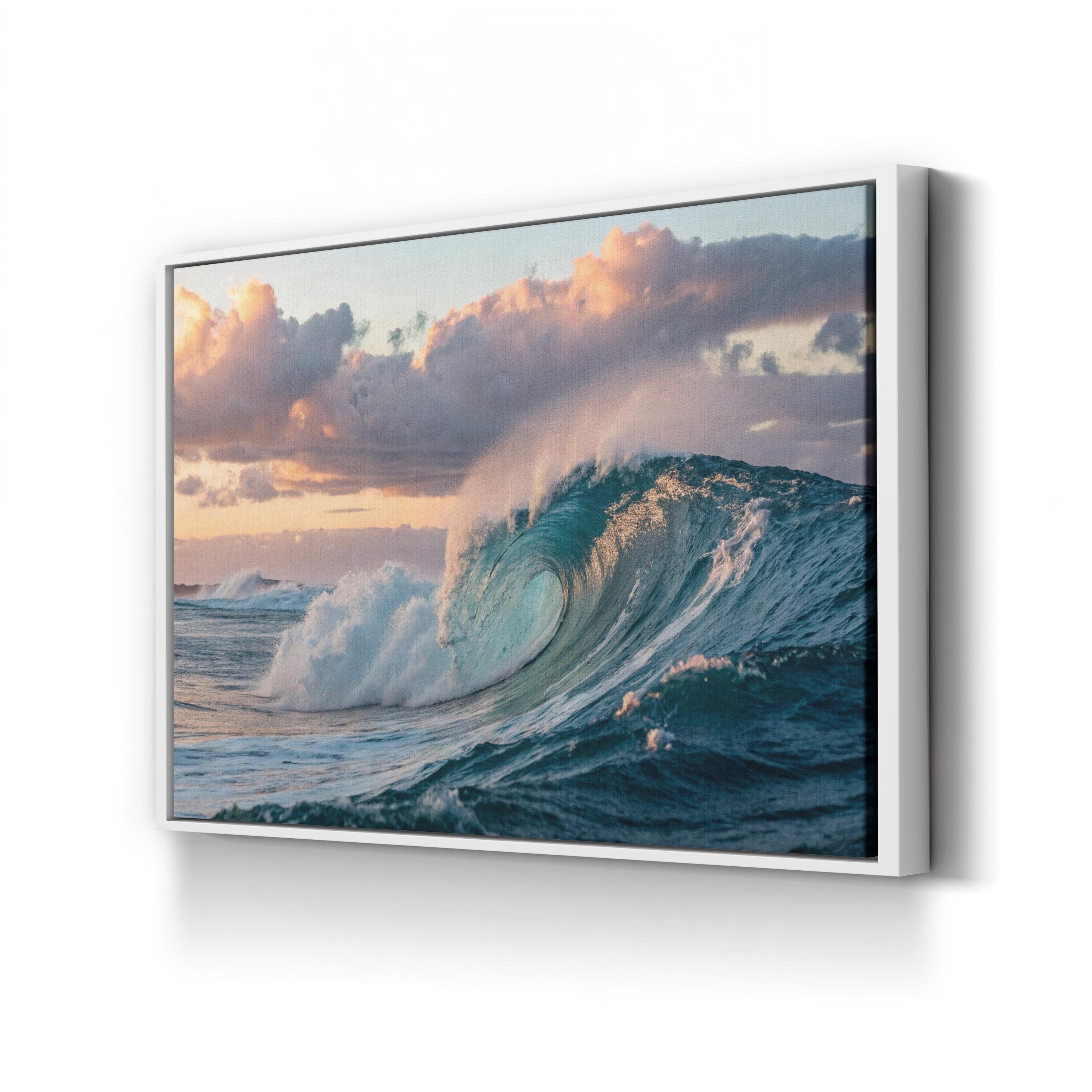 Blue Ocean Wave — Coastal Seascape Canvas Wall Art