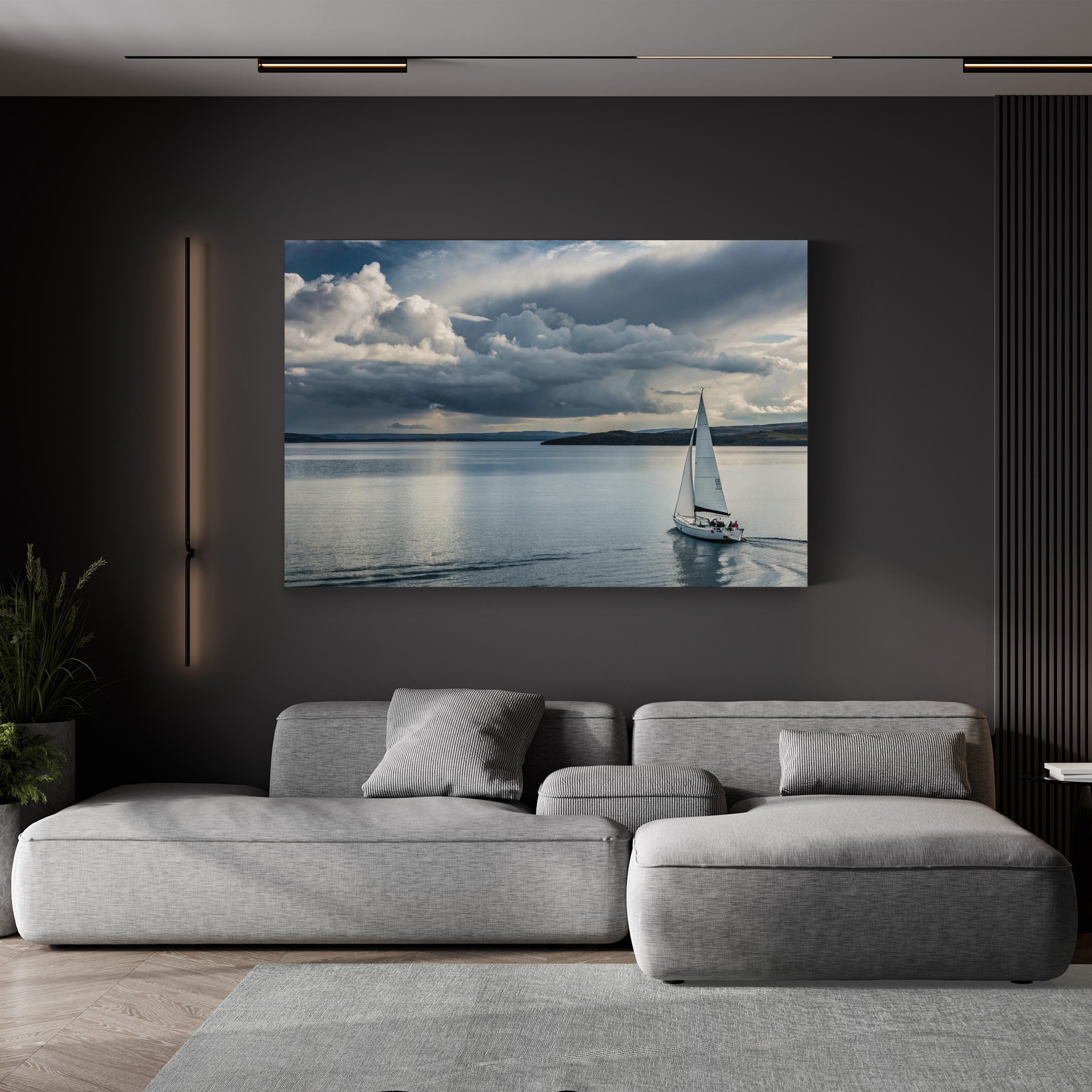 Sailboat Canvas Art Print – Nautical Seascape Wall Decor