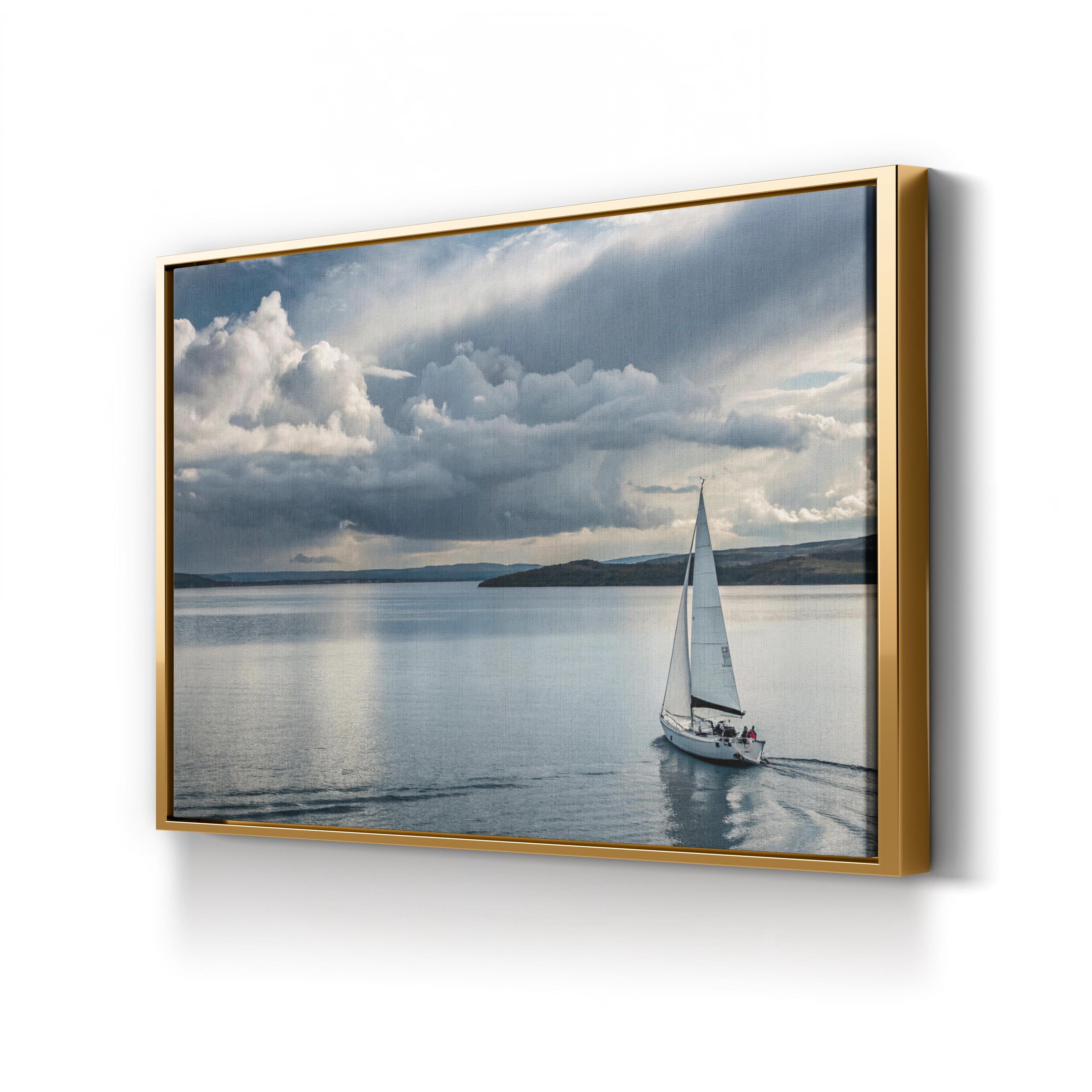 Sailboat Canvas Art Print – Nautical Seascape Wall Decor