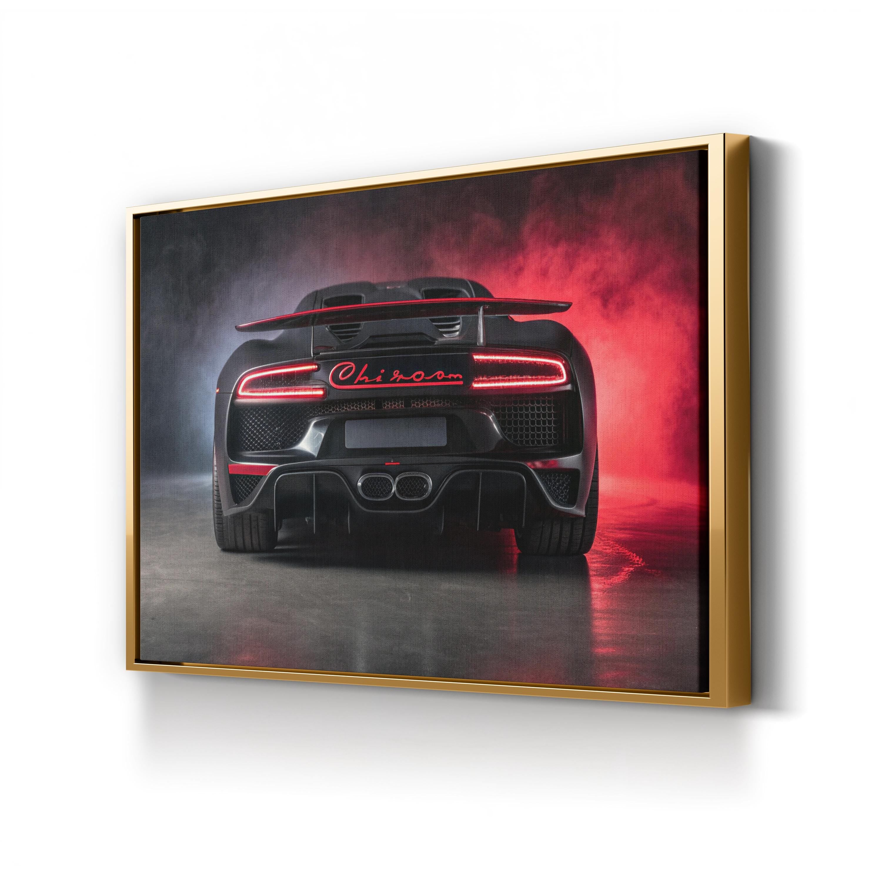 Luxury Sports Car Photography Bugatti V2 Wall Art