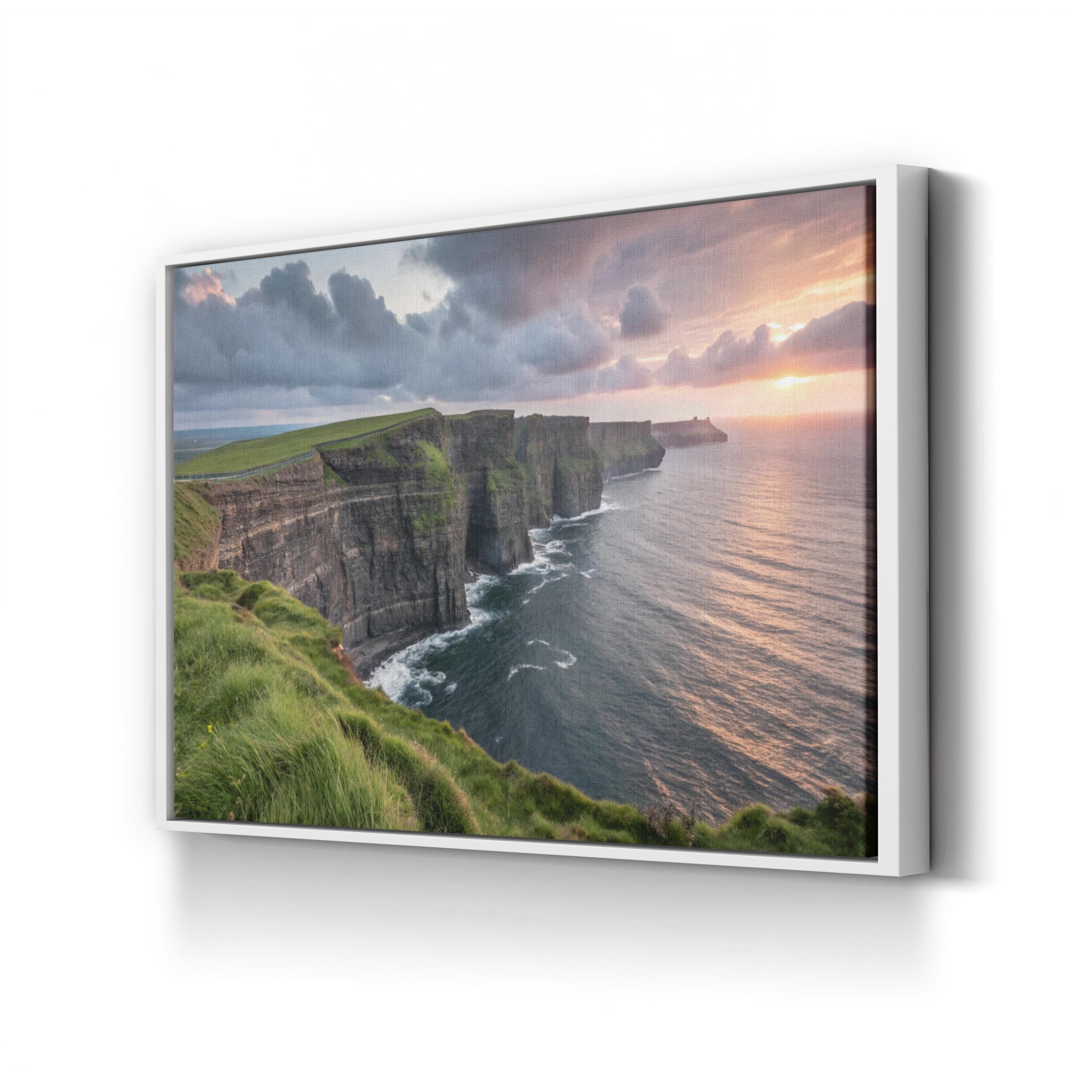 Cliffs of Moher, County Clare Ireland — Atlantic Coastal Landscape Canvas Wall Art