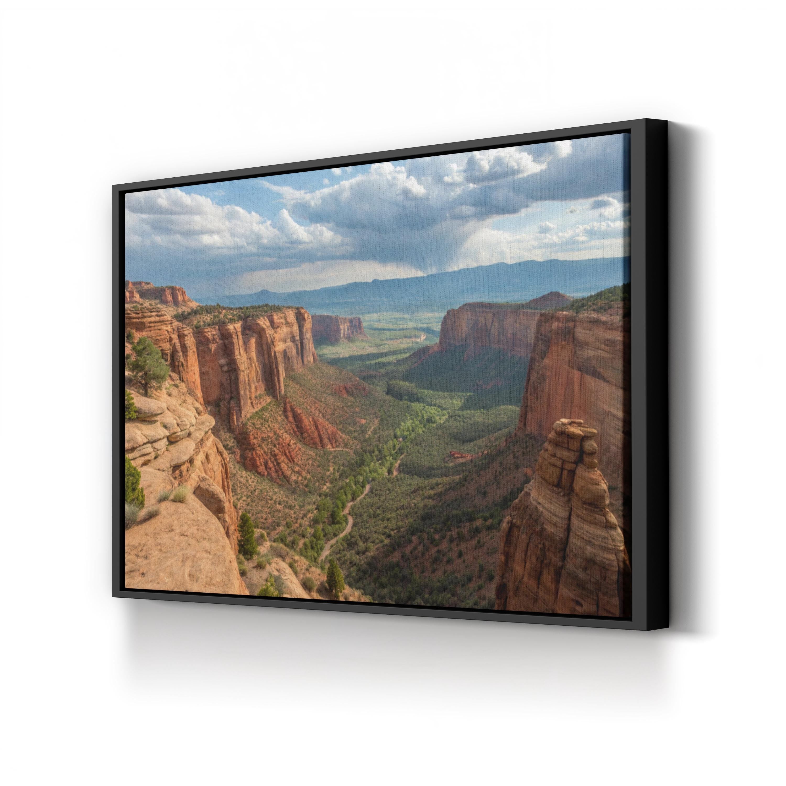 Colorado National Monument – Vintage Photography Wall Art | Desert Canyon Canvas Print