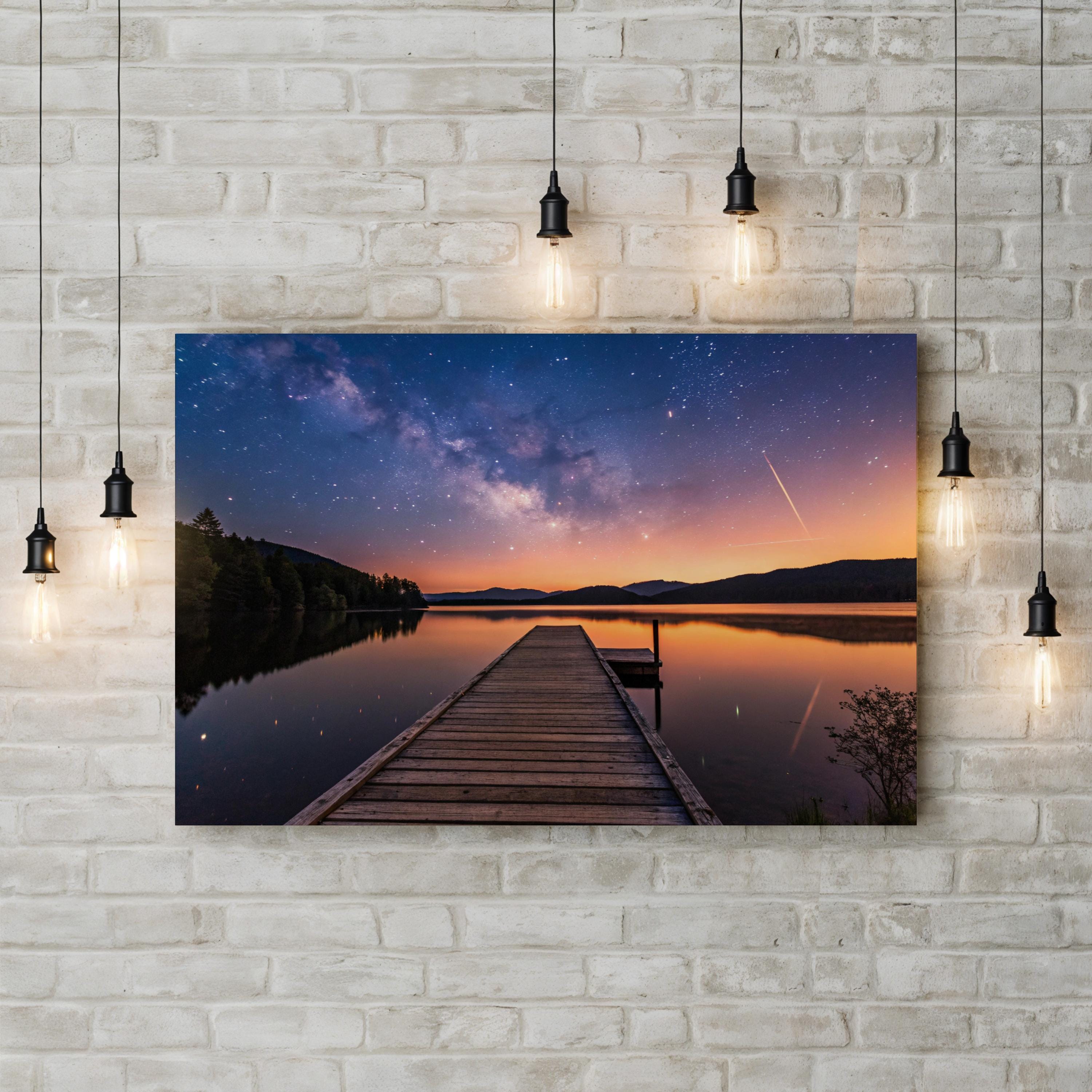 Milky Way Canvas Art – Starry Night Sky Photography