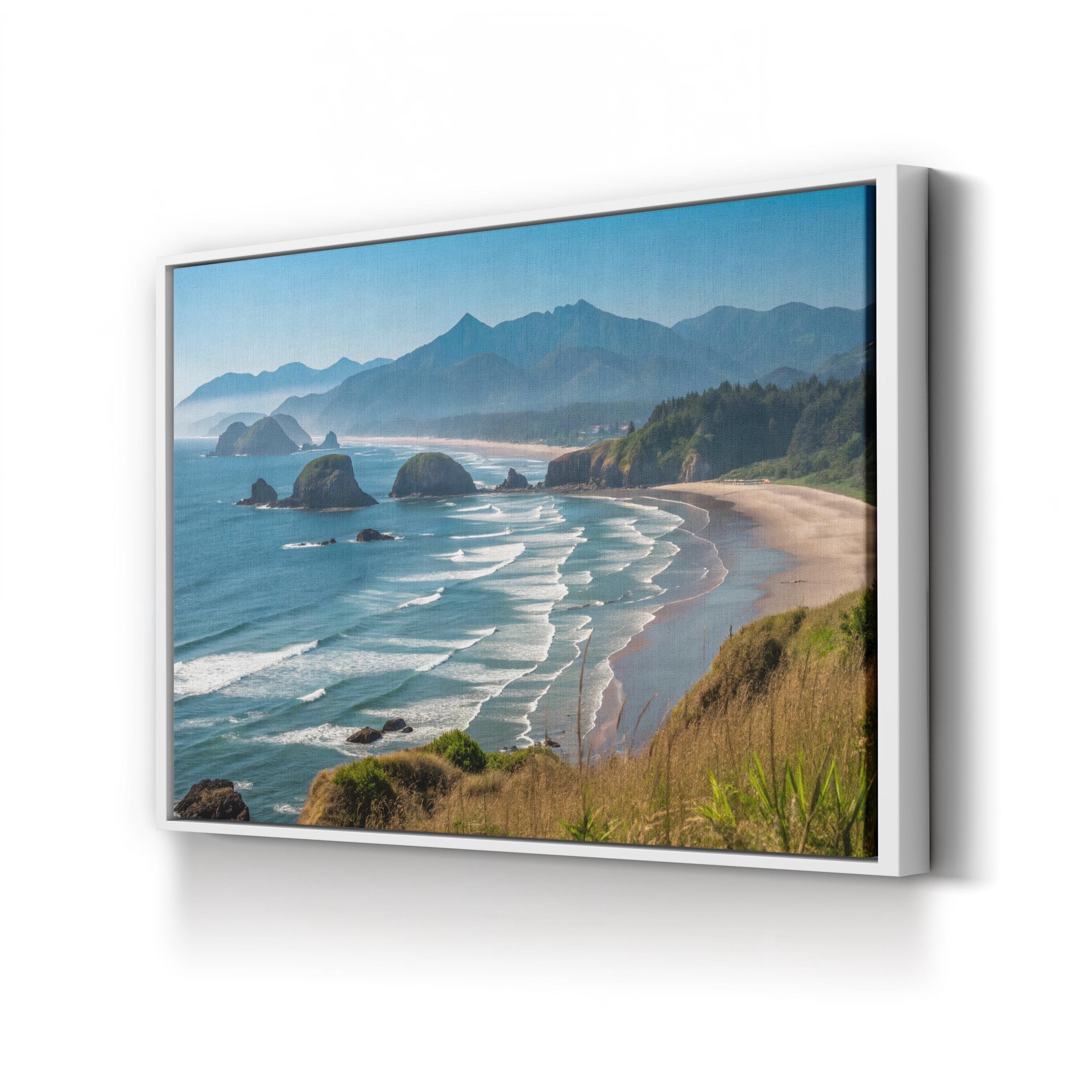 Ecola State Park Canvas Print – Coastal Ocean Landscape Wall Art