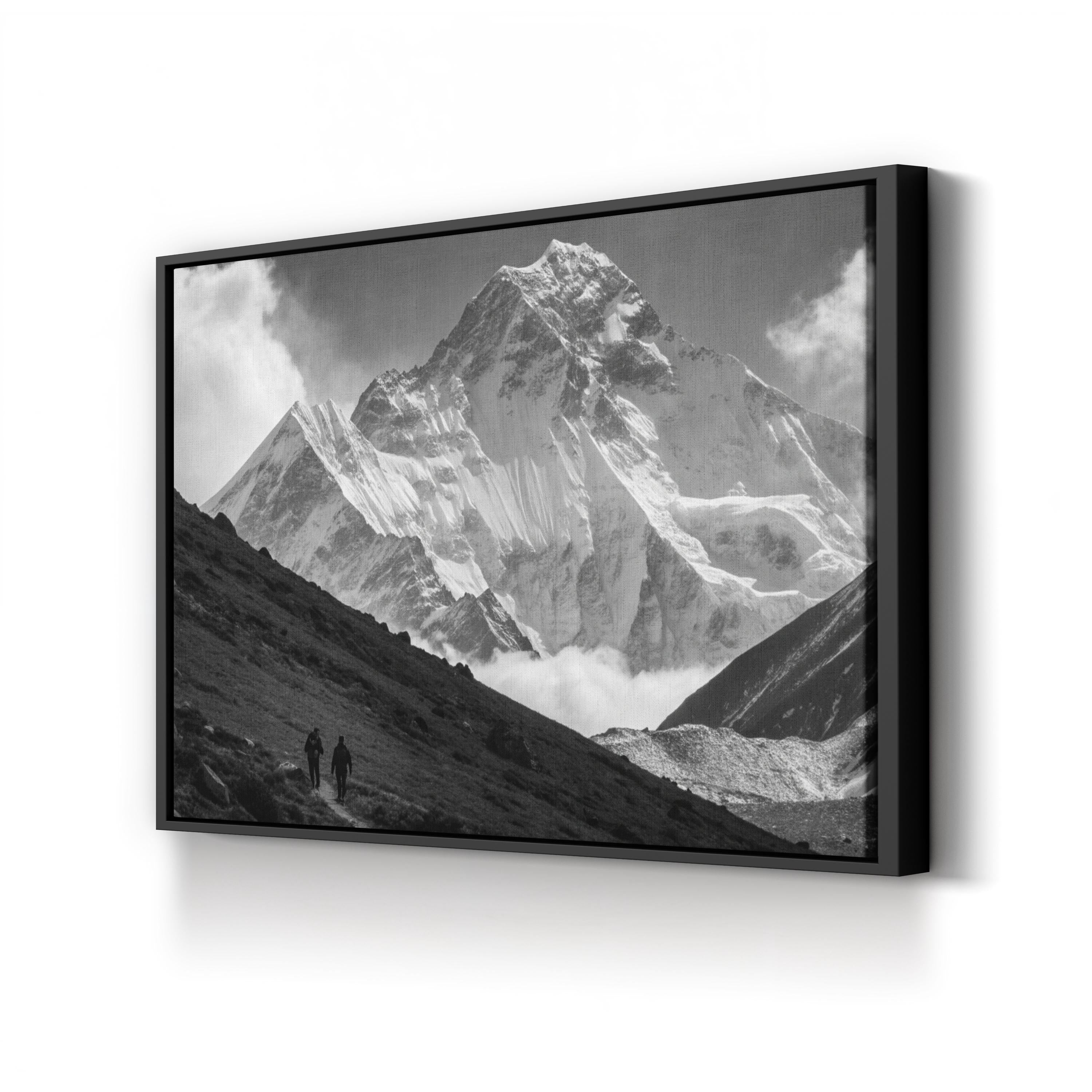 Mount Everest – Vintage Photography Wall Art | Himalayan Landscape Canvas Print