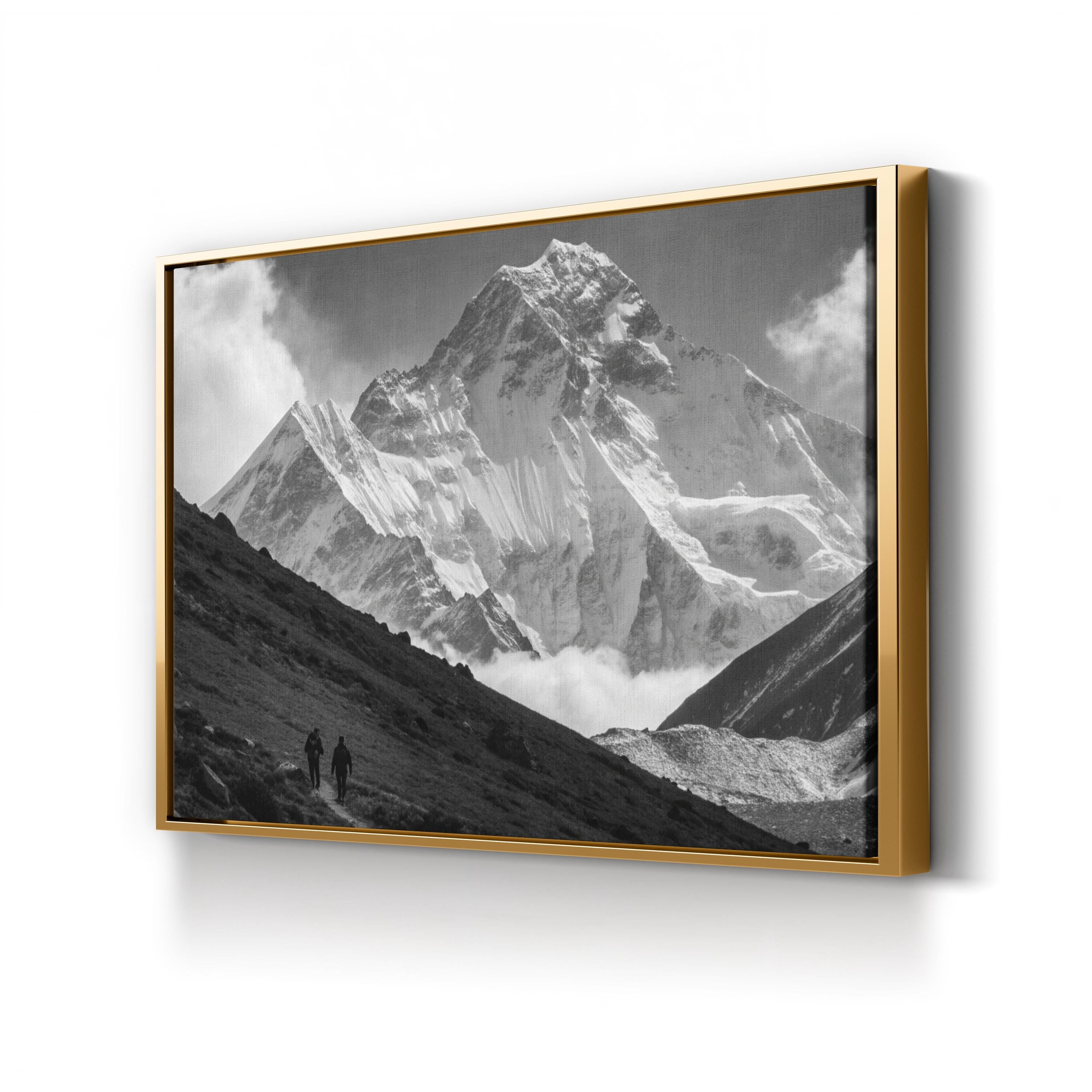 Mount Everest – Vintage Photography Wall Art | Himalayan Landscape Canvas Print