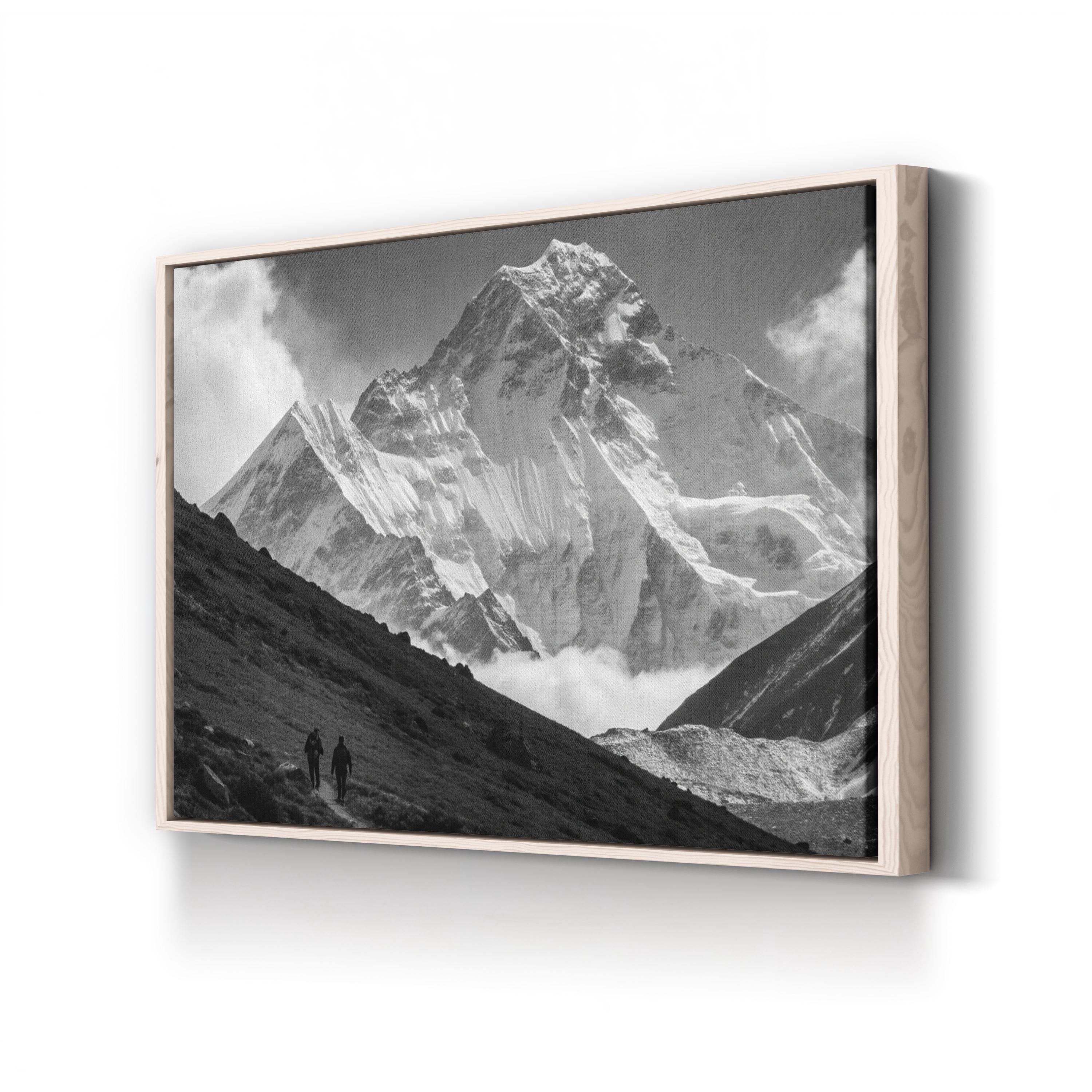Mount Everest – Vintage Photography Wall Art | Himalayan Landscape Canvas Print