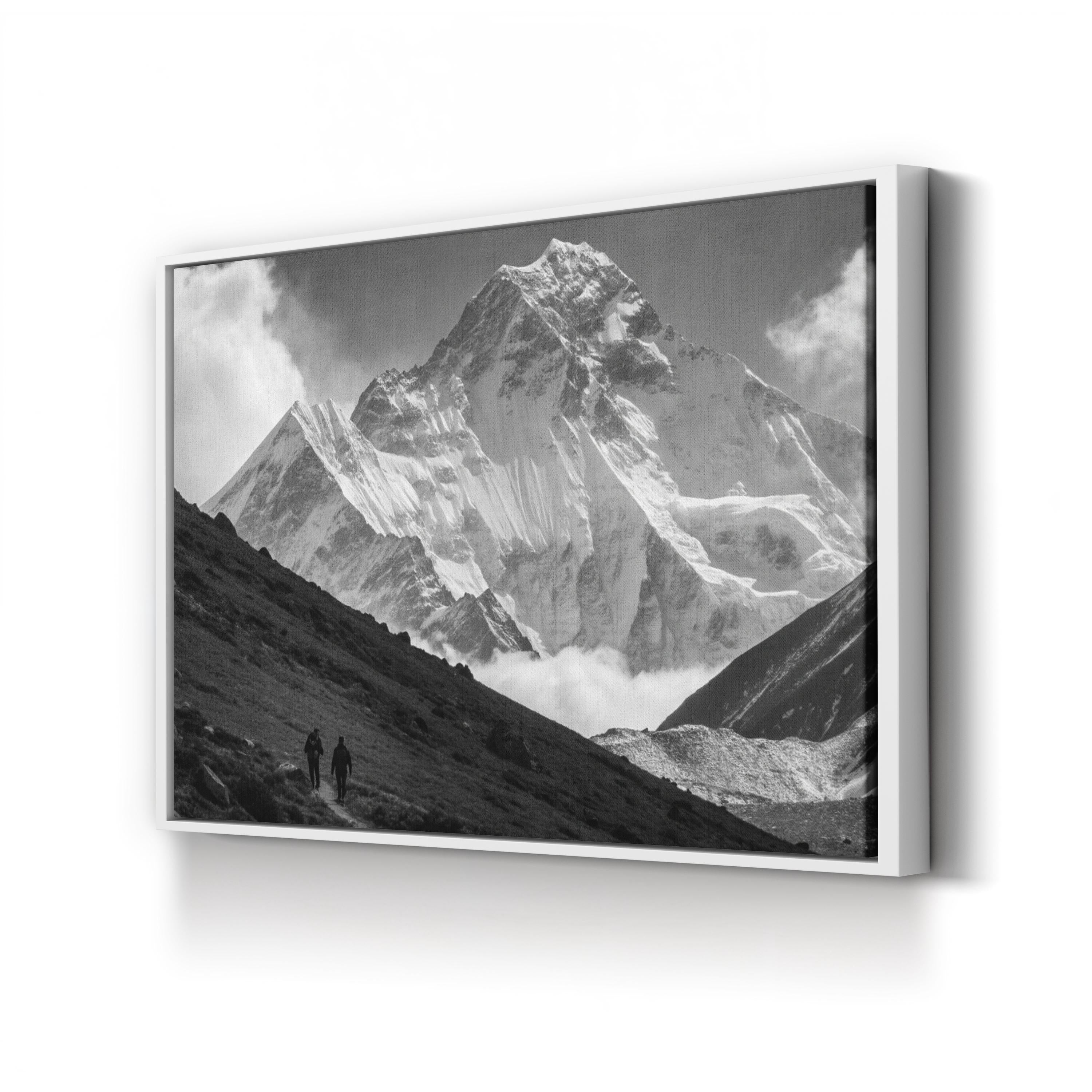 Mount Everest – Vintage Photography Wall Art | Himalayan Landscape Canvas Print