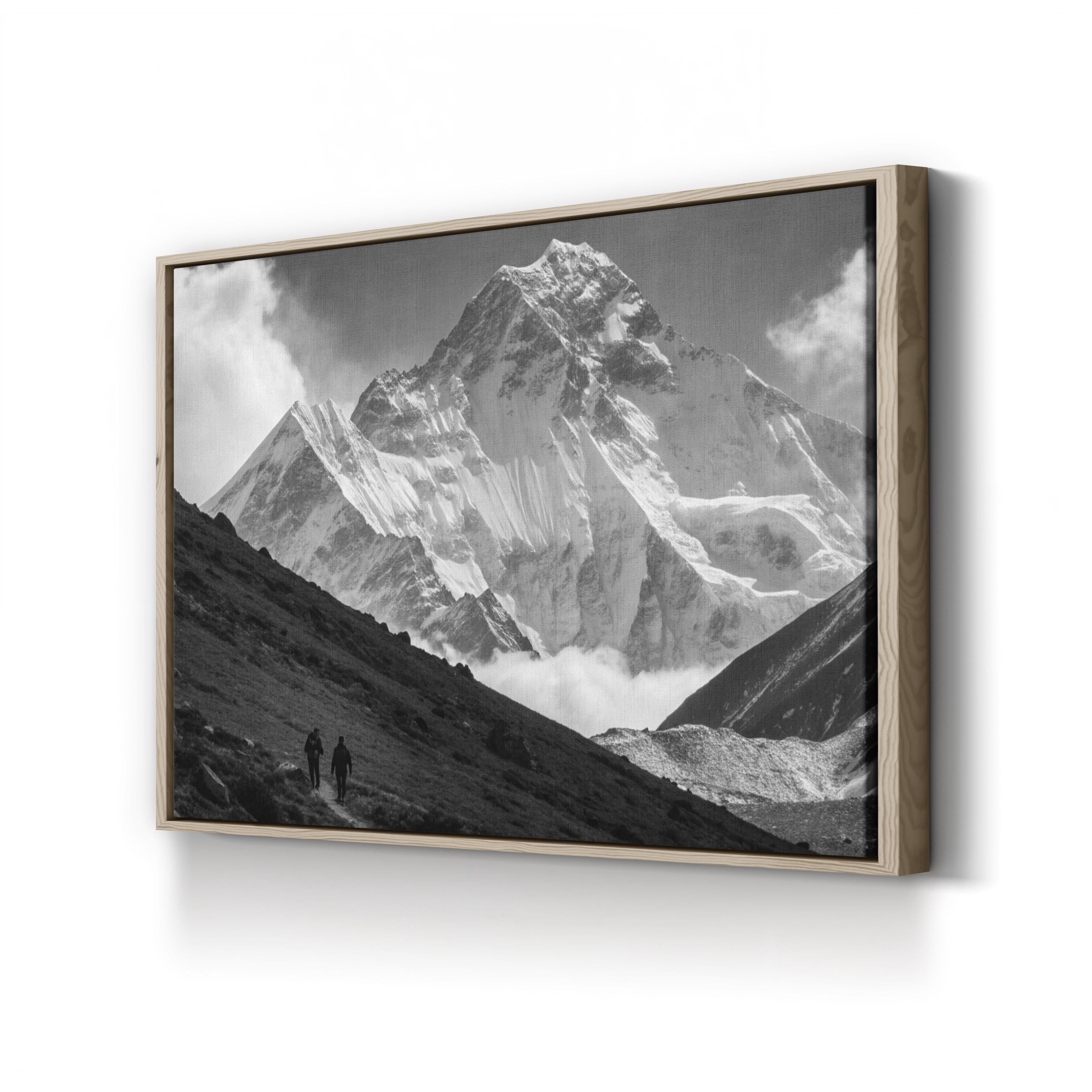 Mount Everest – Vintage Photography Wall Art | Himalayan Landscape Canvas Print