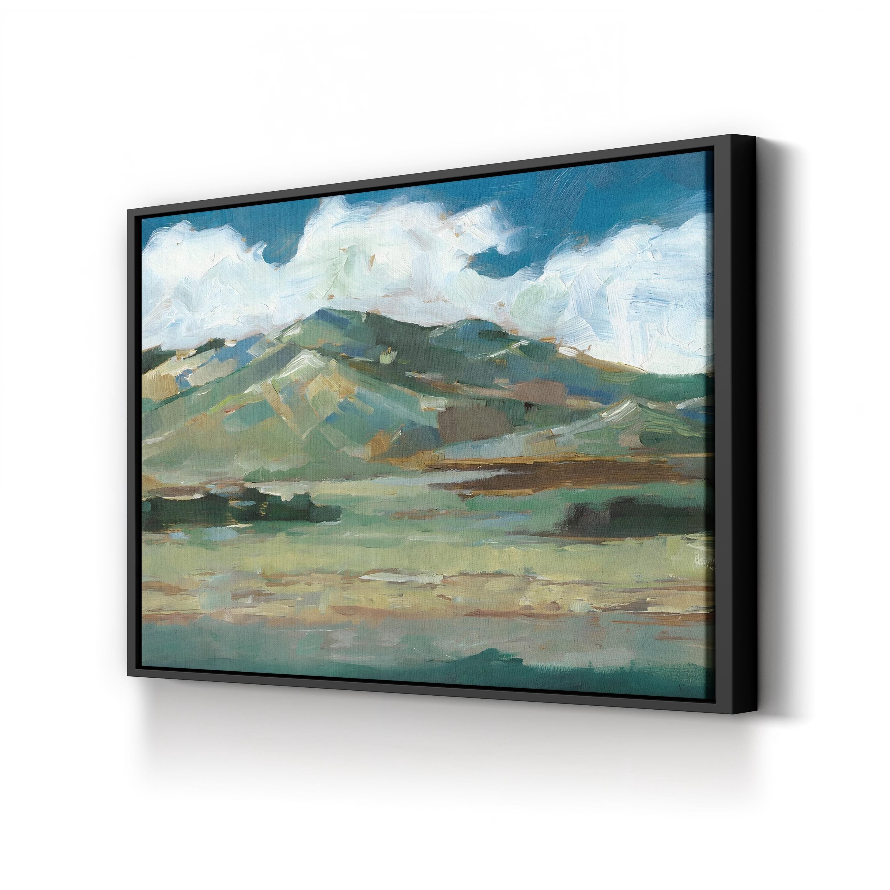 Western Sky Rolling Hills – Period Illustration Wall Art | Serene Landscape Canvas Print
