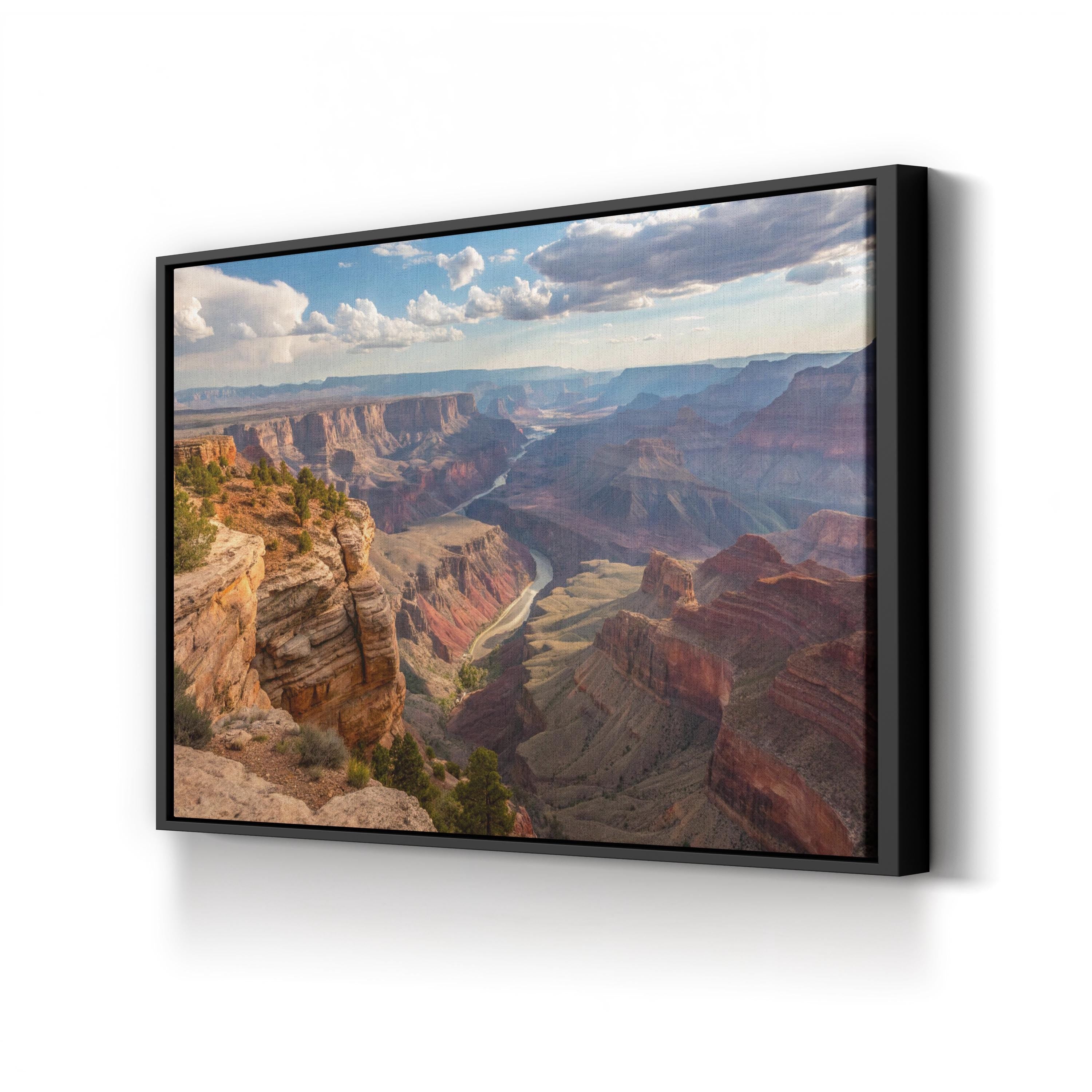 Grand Canyon Vista – Vintage Photography Wall Art | Desert Landscape Canvas Print