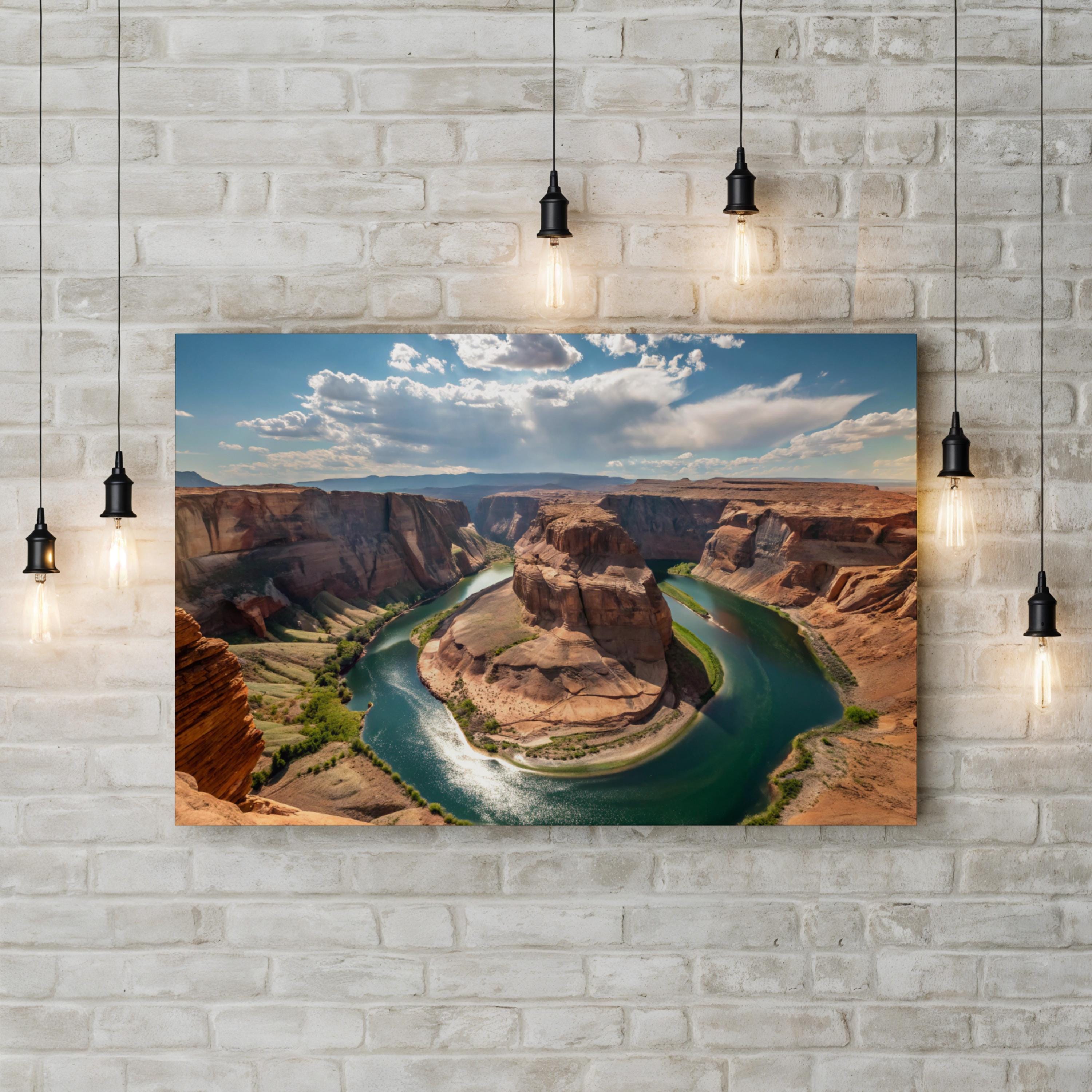 Grand Canyon Colorado River – Vintage Photography Wall Art | National Park Canvas Print