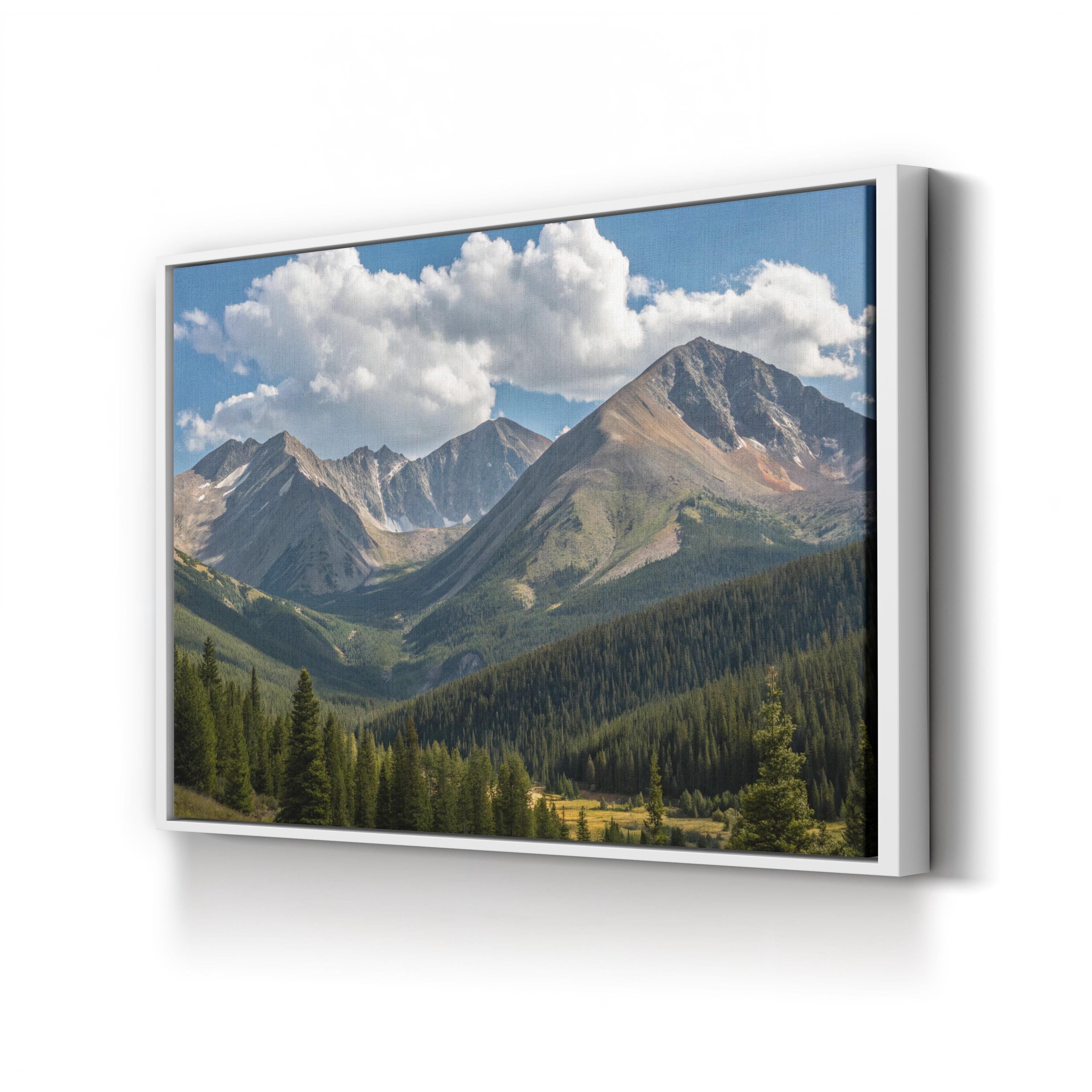Grays and Torreys Peaks – Vintage Photography Wall Art | Colorado Mountain Canvas Print