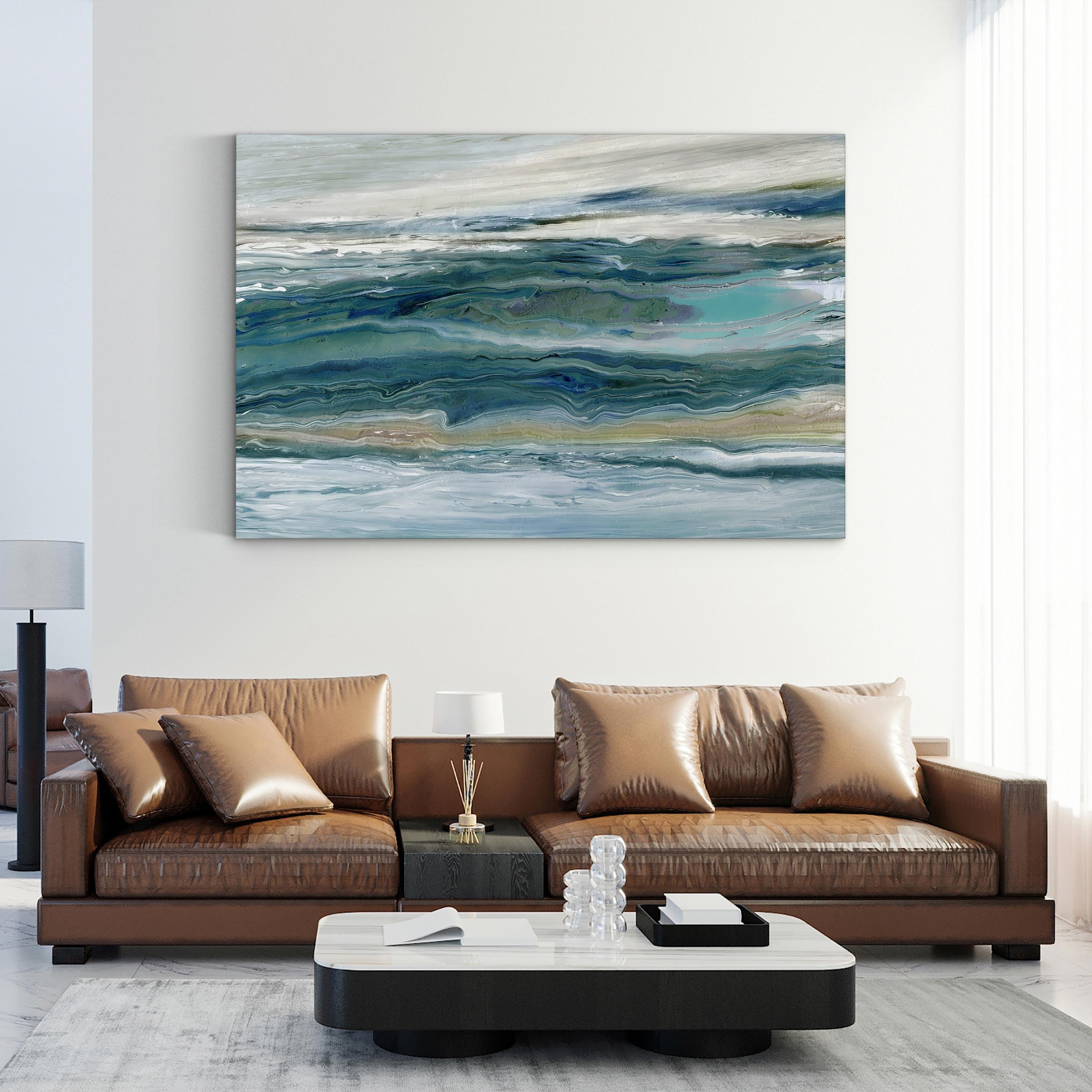 Wind and Water Wall Art by Carol Robinson | Contemporary Abstract Coastal Landscape