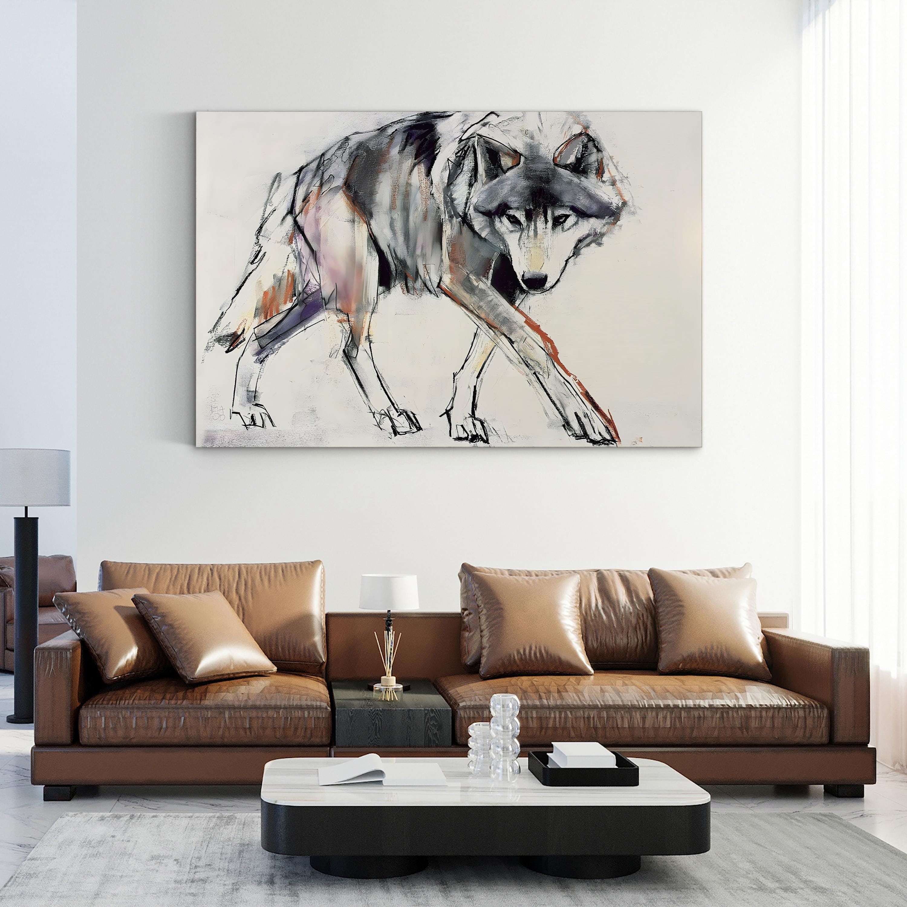 Wolf Wall Art by Mark Adlington