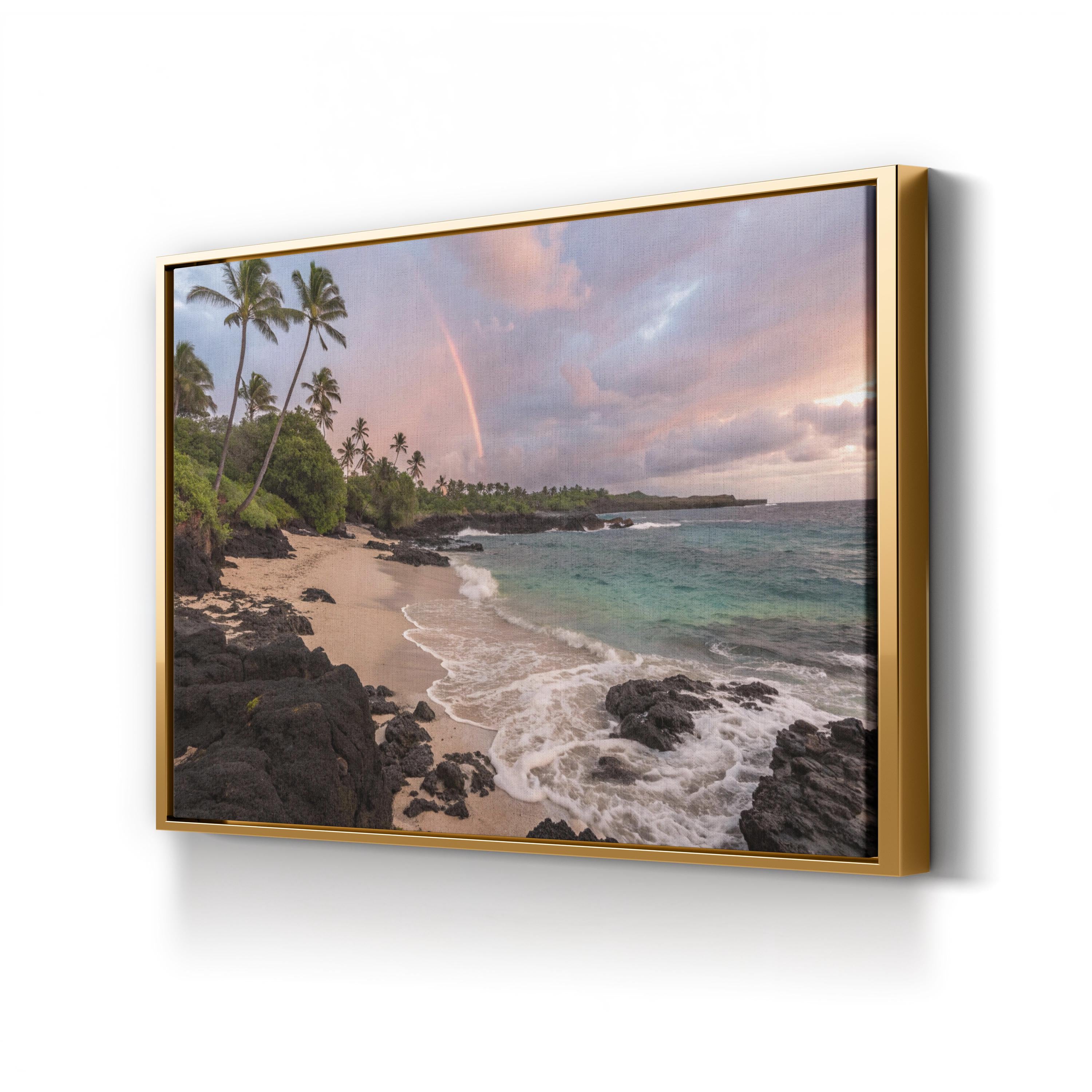 Hawaiian Beach Canvas Print: Tropical Ocean Scene, Beach House Decor