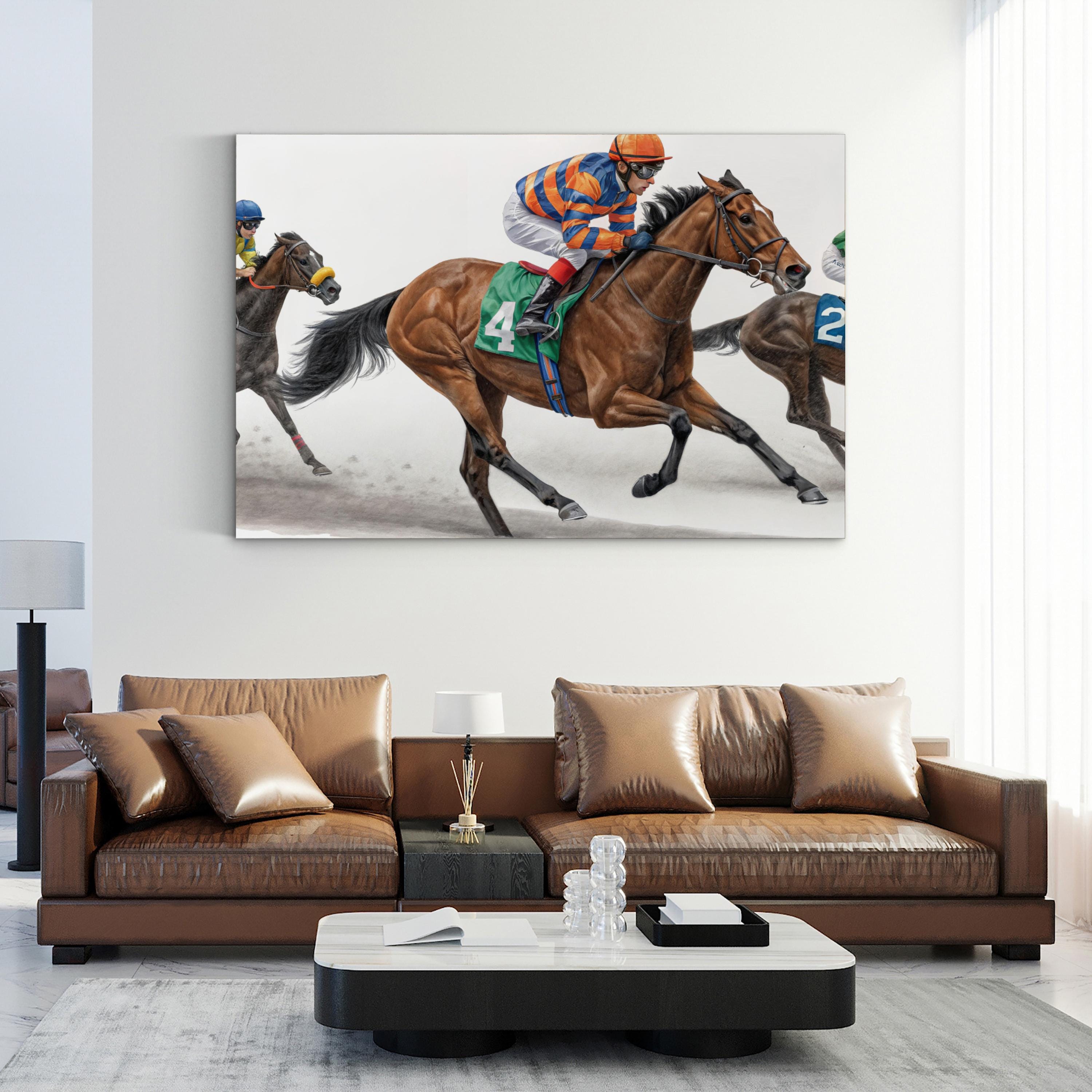 Horse Racing Canvas – Equestrian Sports Wall Art