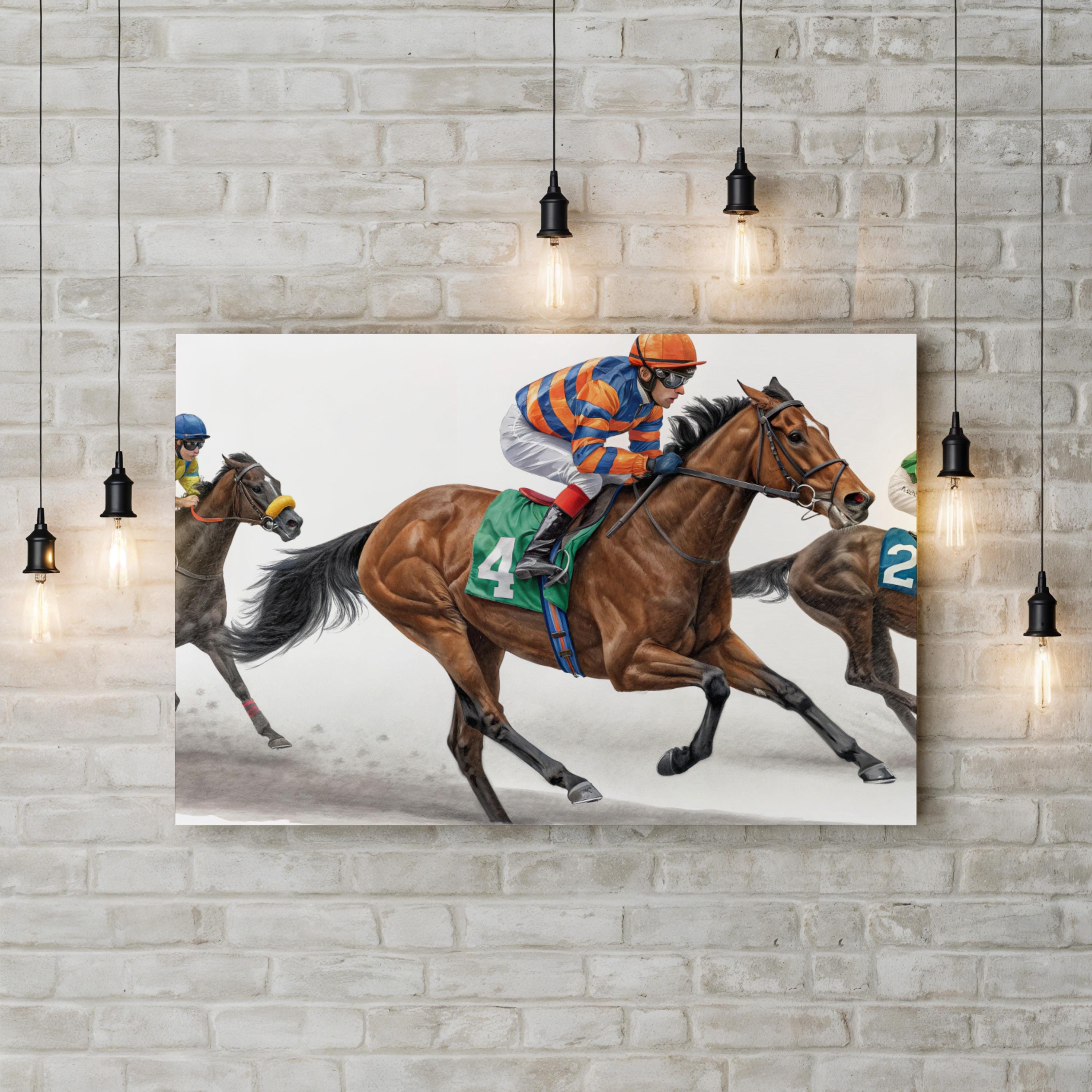 Horse Racing Canvas – Equestrian Sports Wall Art