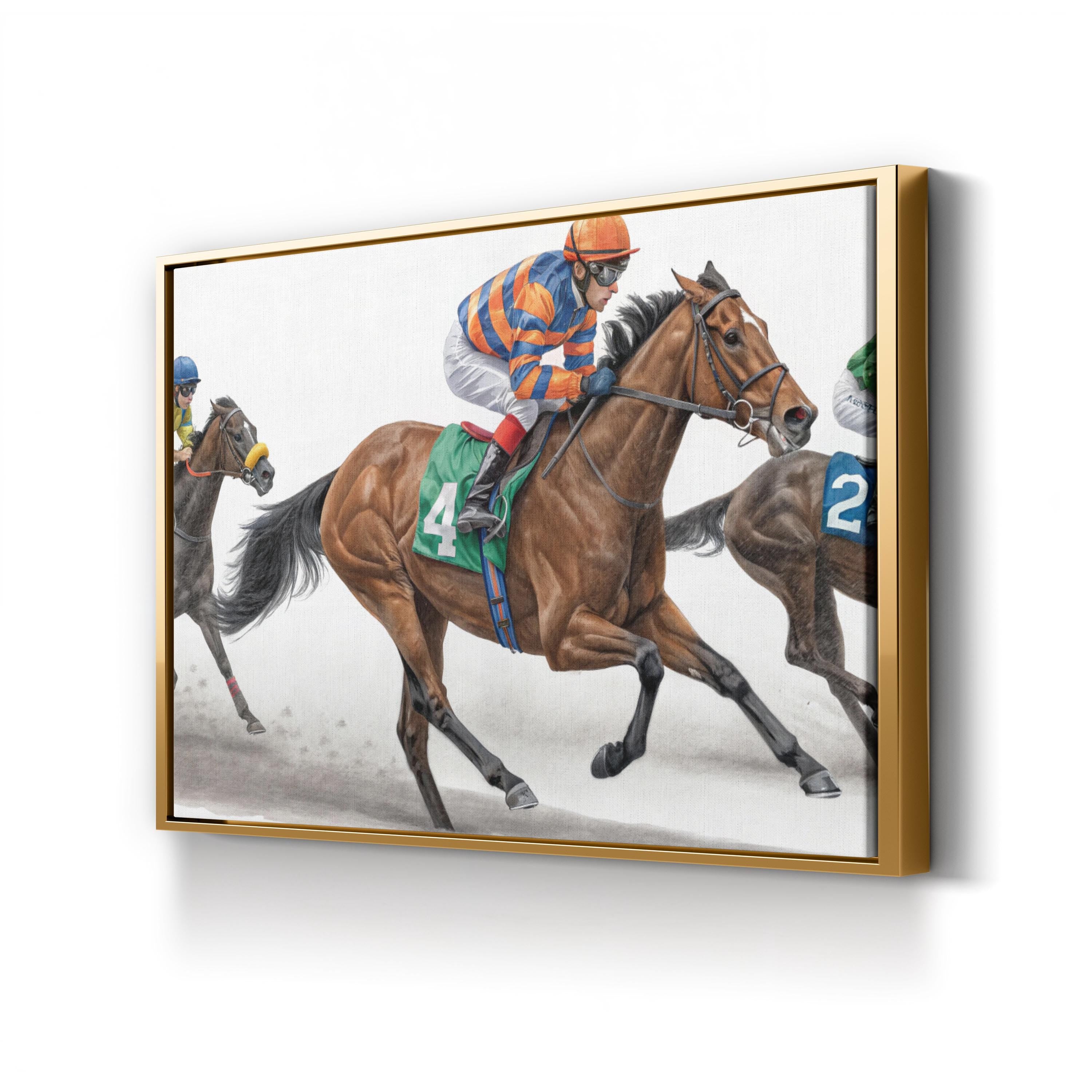 Horse Racing Canvas – Equestrian Sports Wall Art