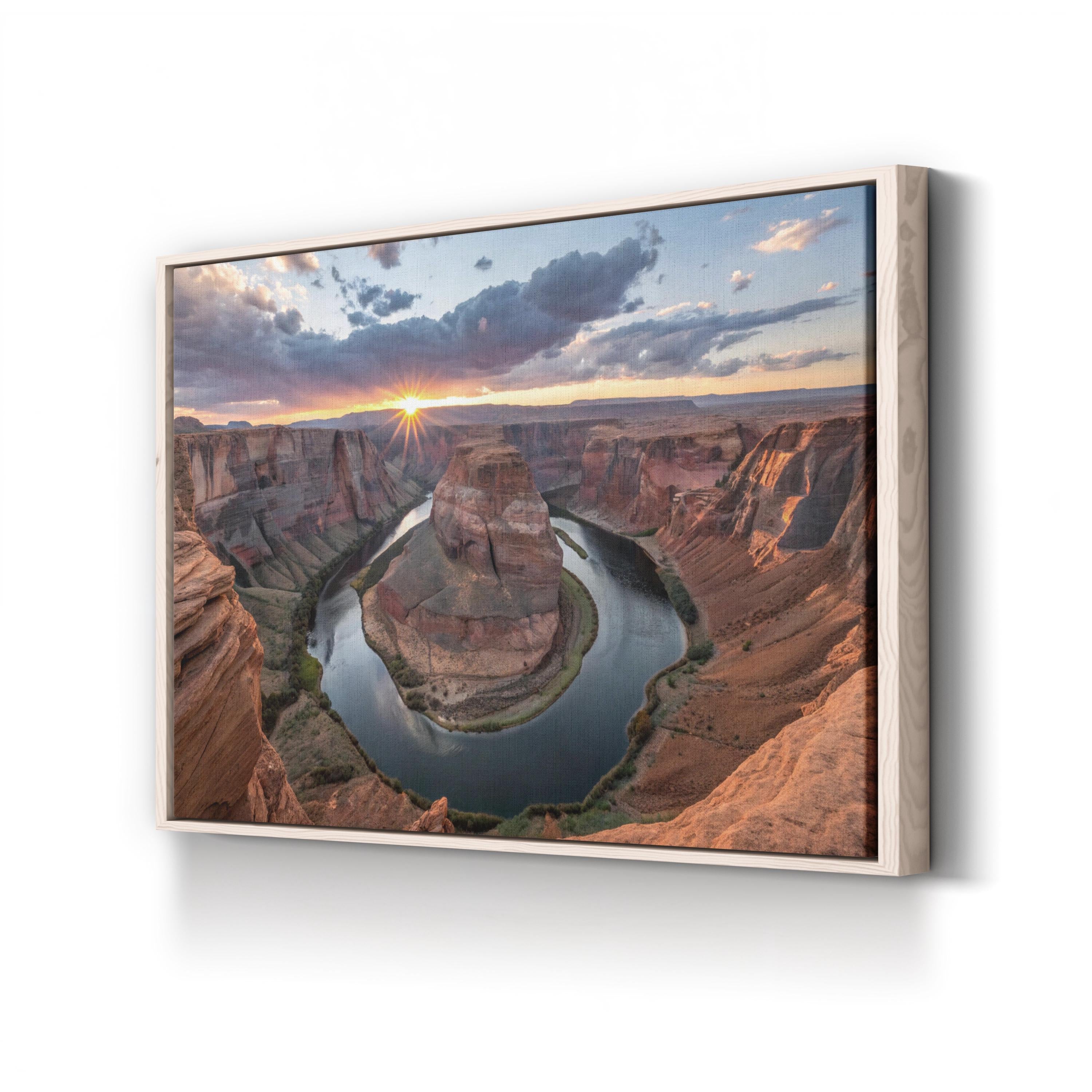 Horseshoe Bend Colorado River – Vintage Photography Wall Art | Nature Canvas Print