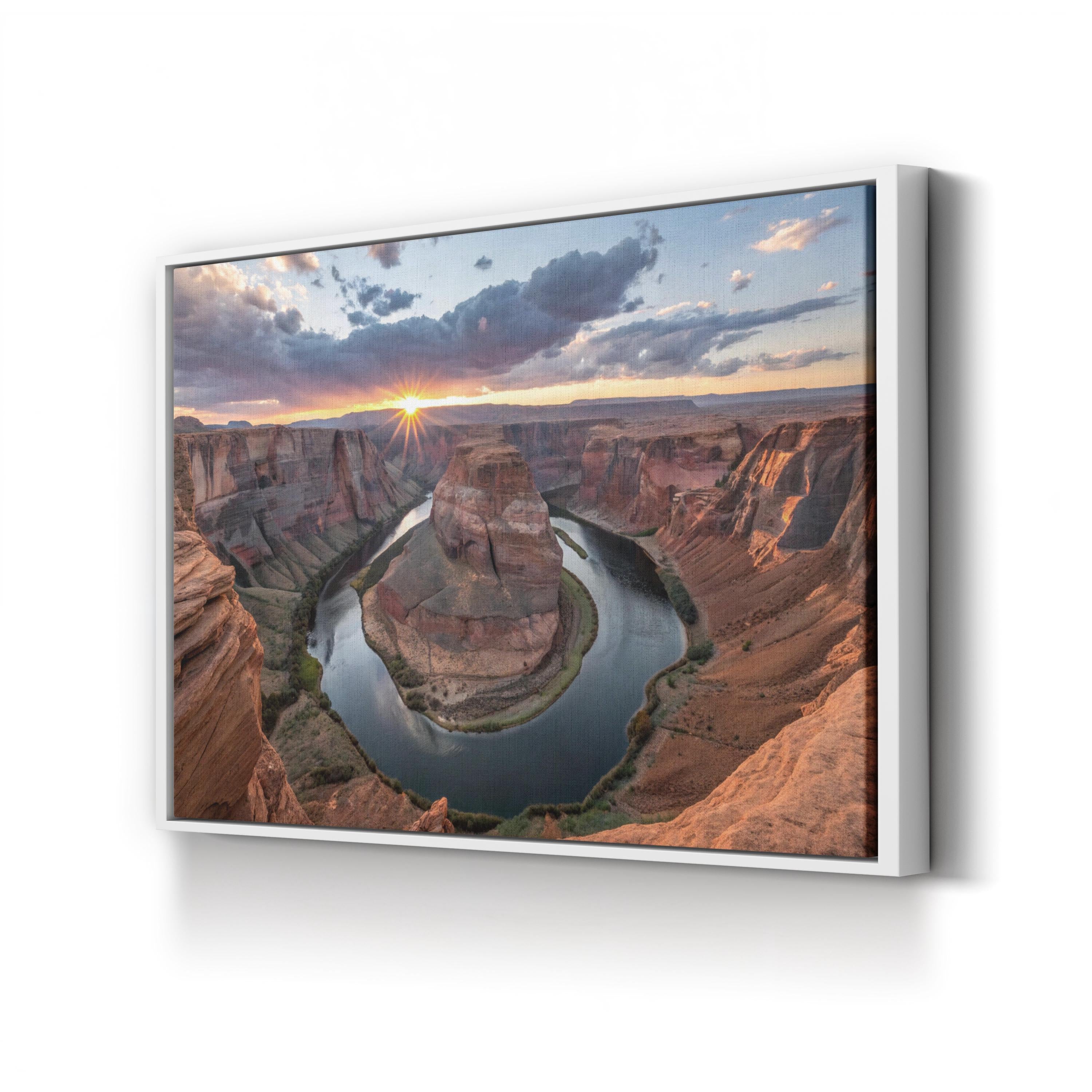 Horseshoe Bend Colorado River – Vintage Photography Wall Art | Nature Canvas Print