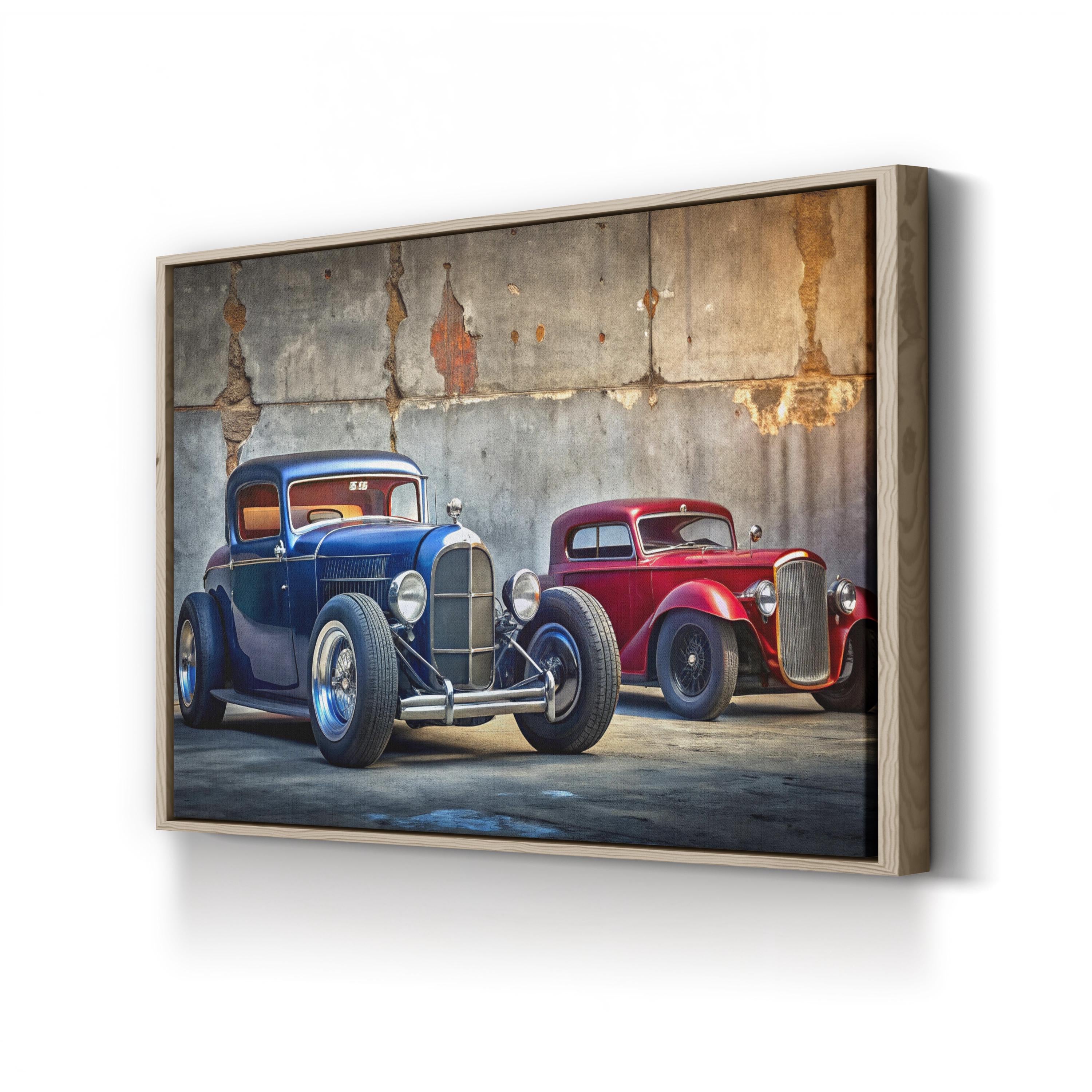 Vintage Hot Rods – Vintage Photography Wall Art | Classic Car Canvas Print