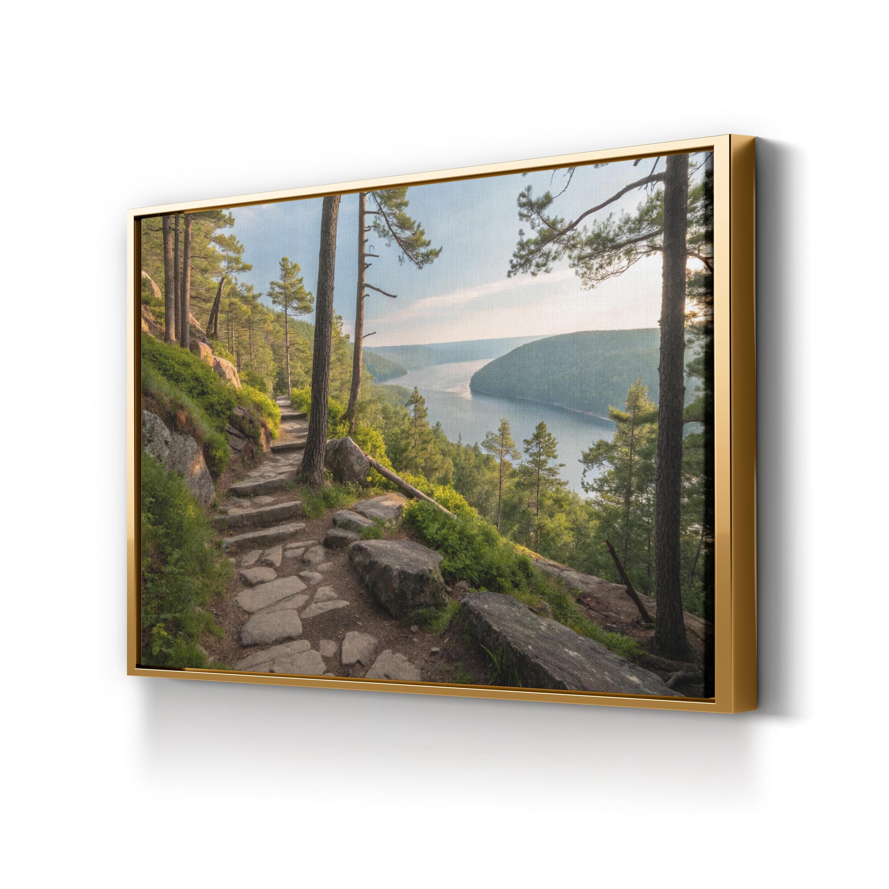 Ice Age Trail Overlook – Vintage Photography Wall Art | Scenic Landscape Canvas Print