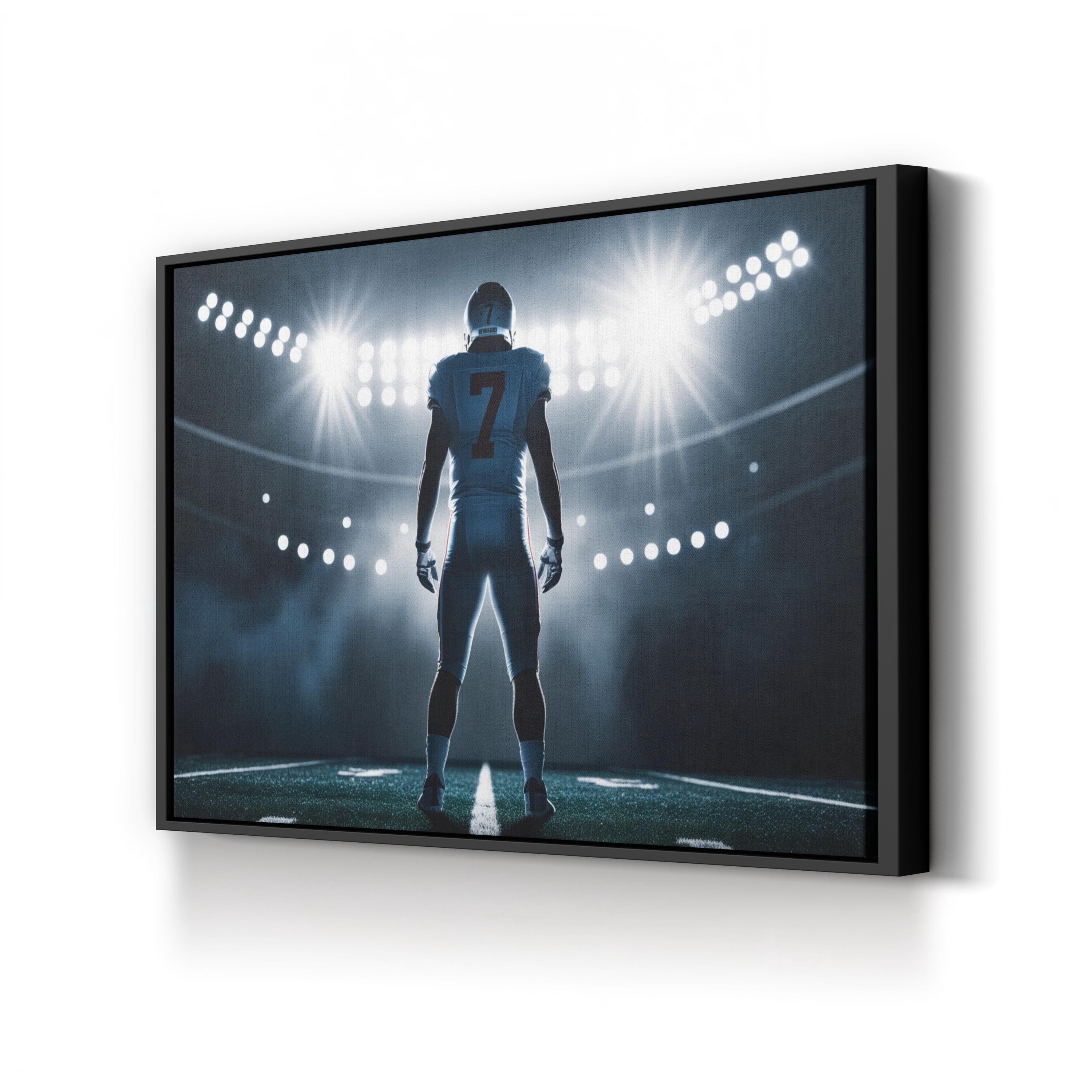 Football Stadium Action – Vintage Photography Wall Art | Sports Canvas Print
