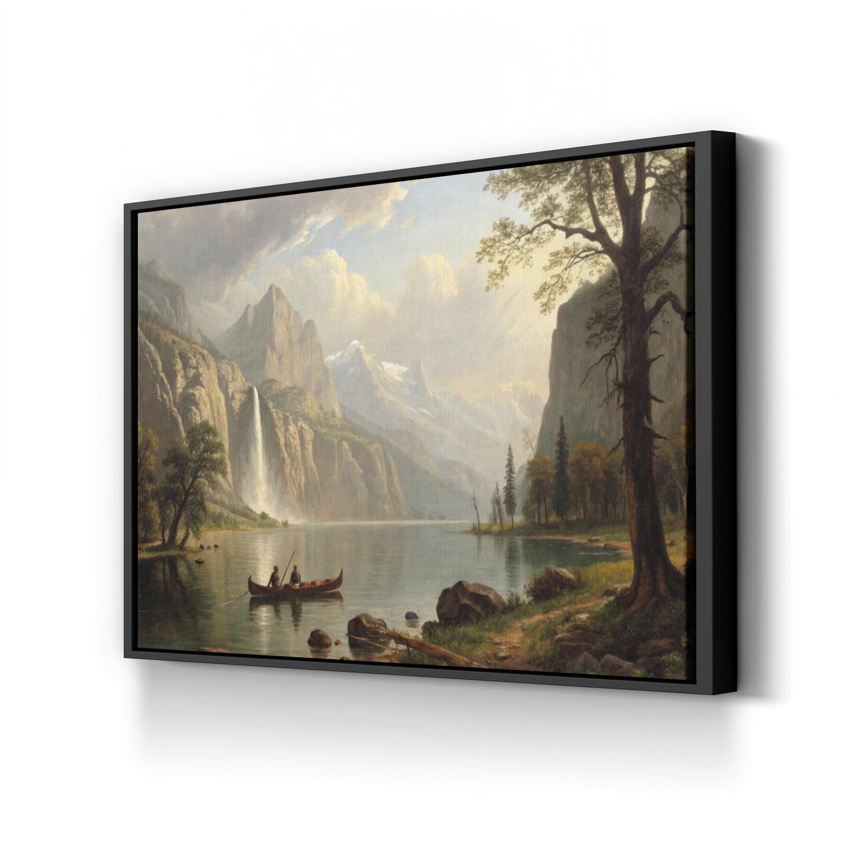 Indian Spear Fishing — Vintage Coastal Nautical Canvas Wall Art
