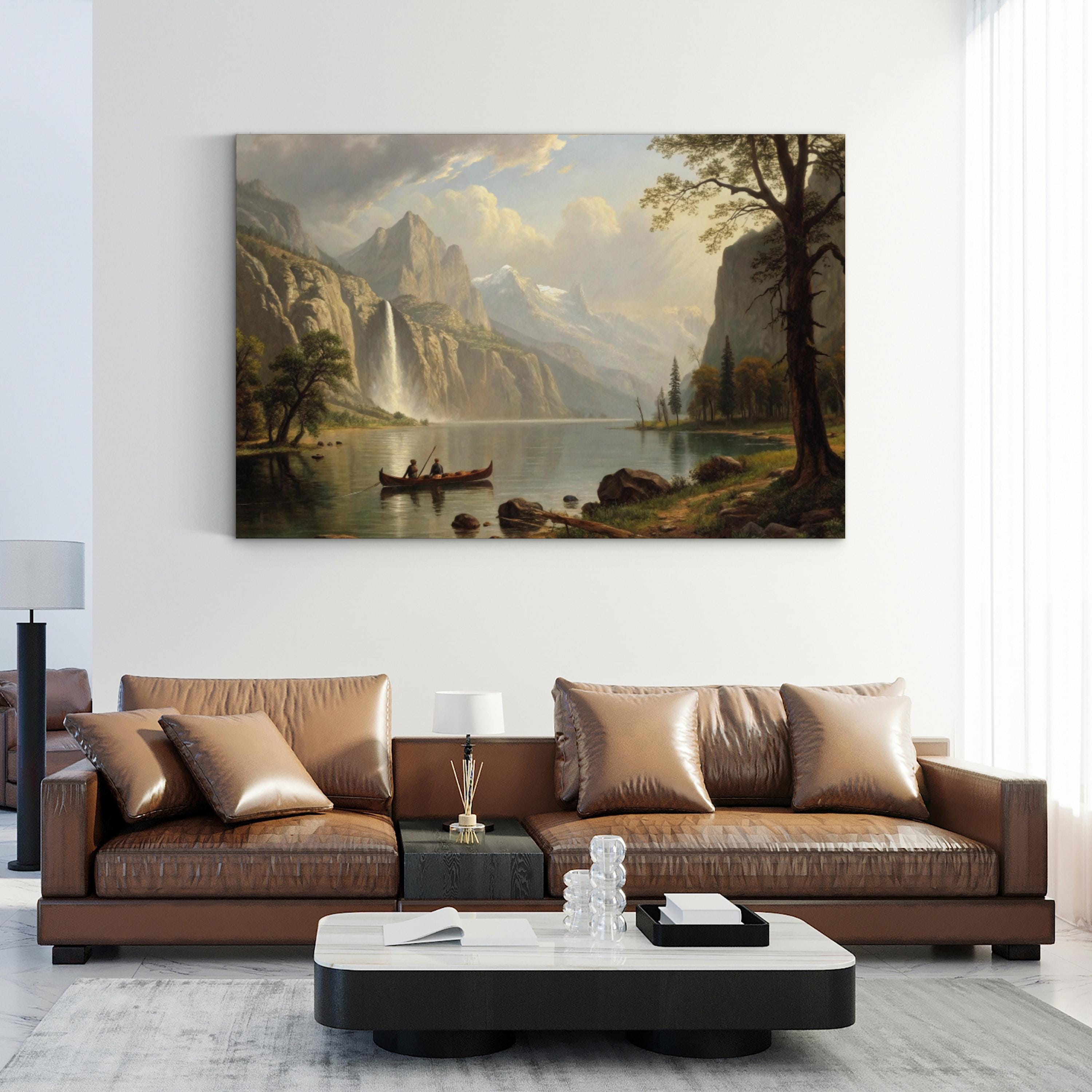 Indian Spear Fishing — Vintage Coastal Nautical Canvas Wall Art